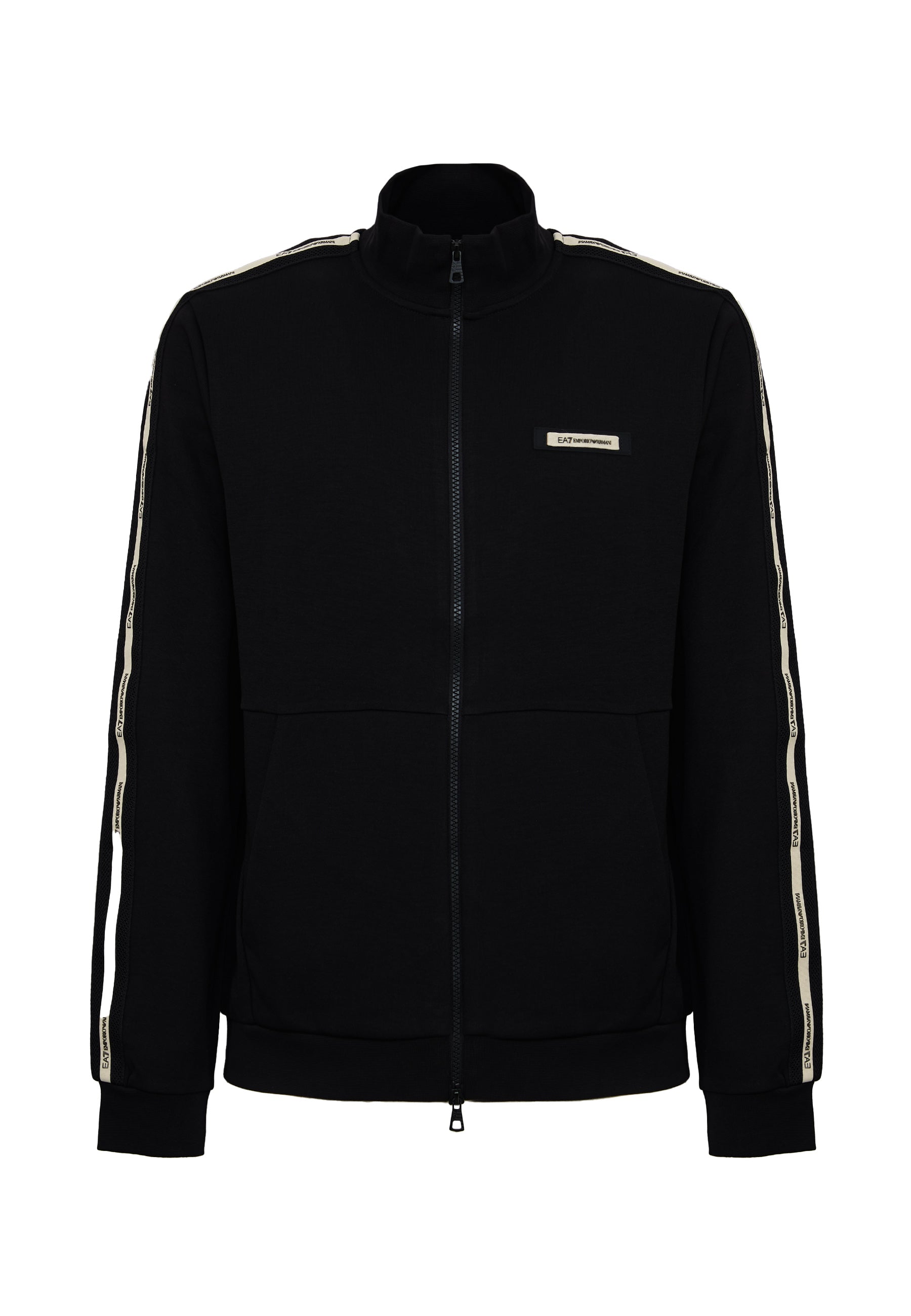 Felpa Logo Series in interlok di misto cotone Black