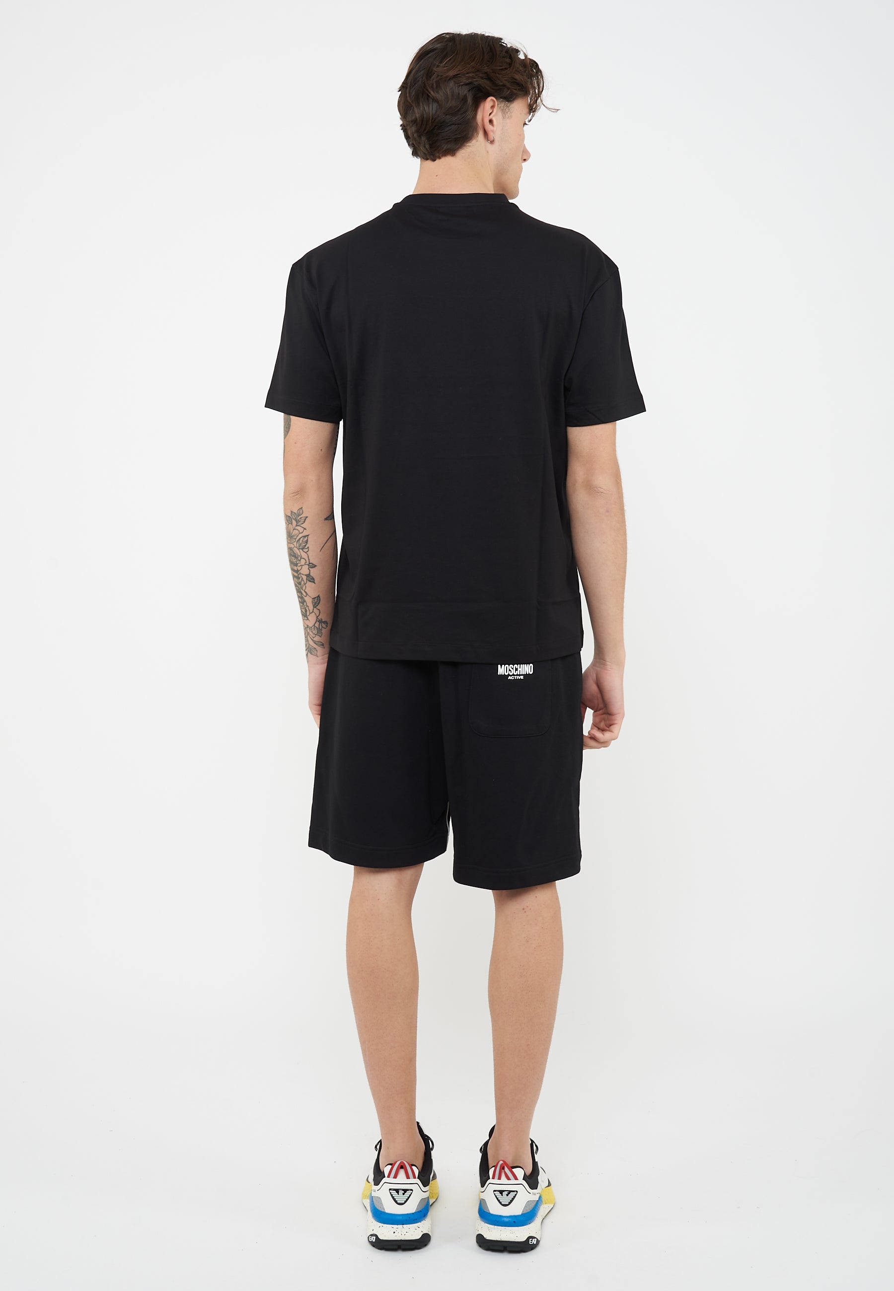 T-shirt Logo Series Boy in cotone Black