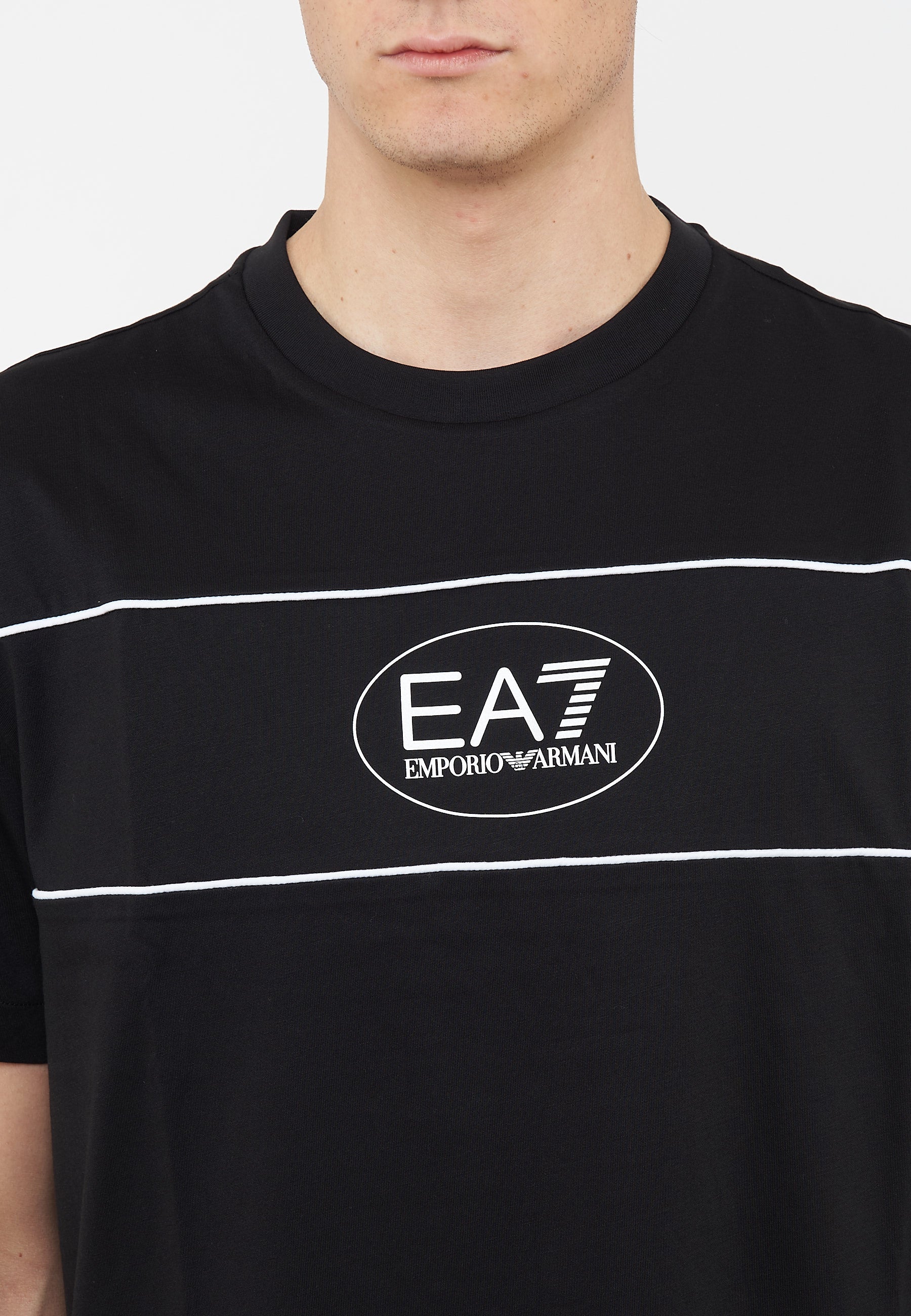 T-shirt Logo Series Boy in cotone Black
