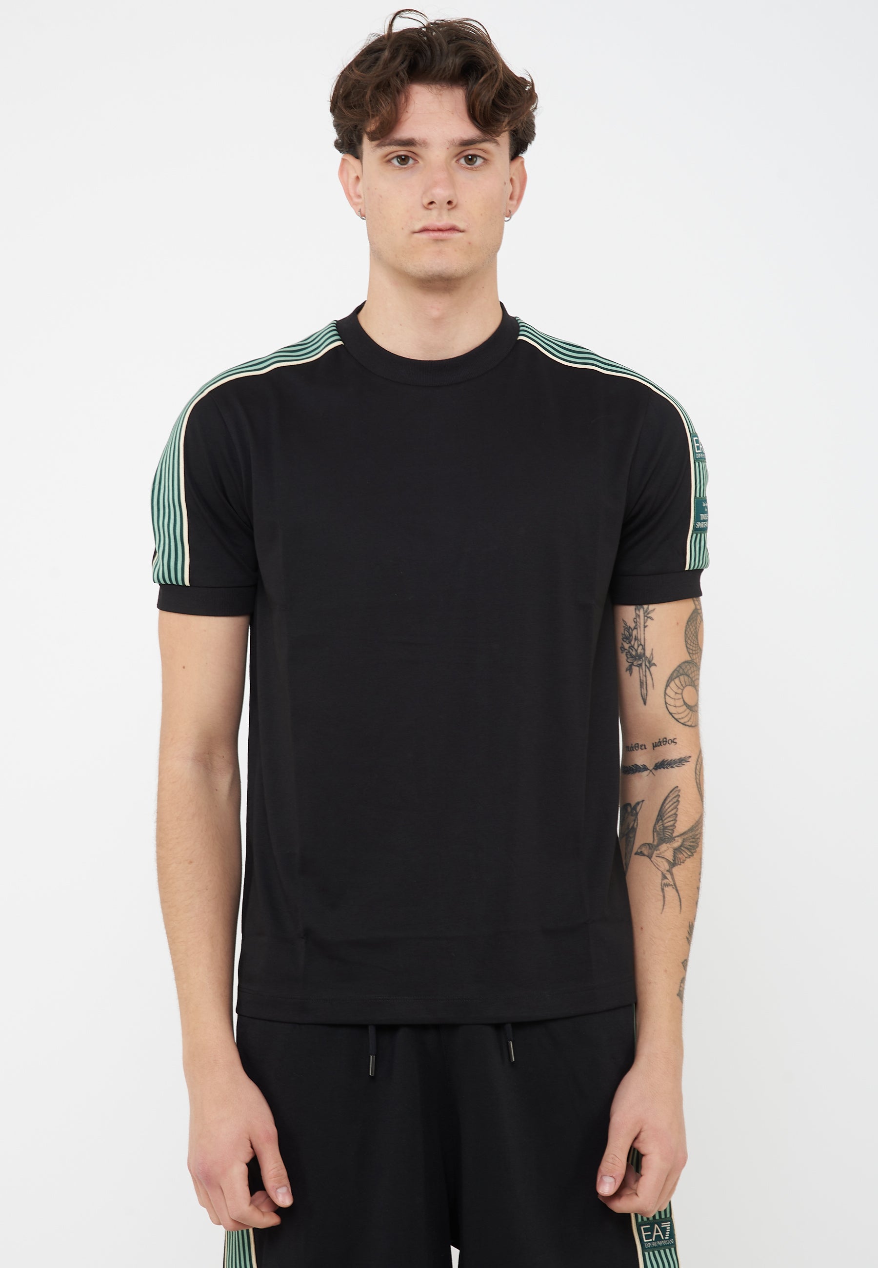 T-shirt Logo Series Boy in cotone Black