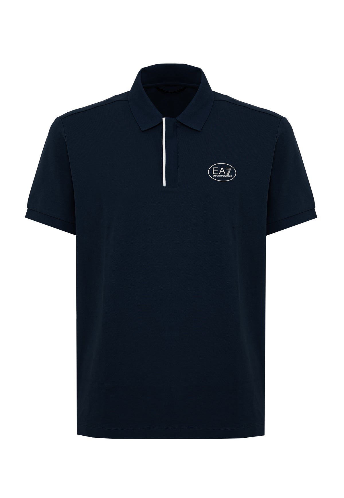 Polo Tennis Club in piquet di cotone stretch Blue