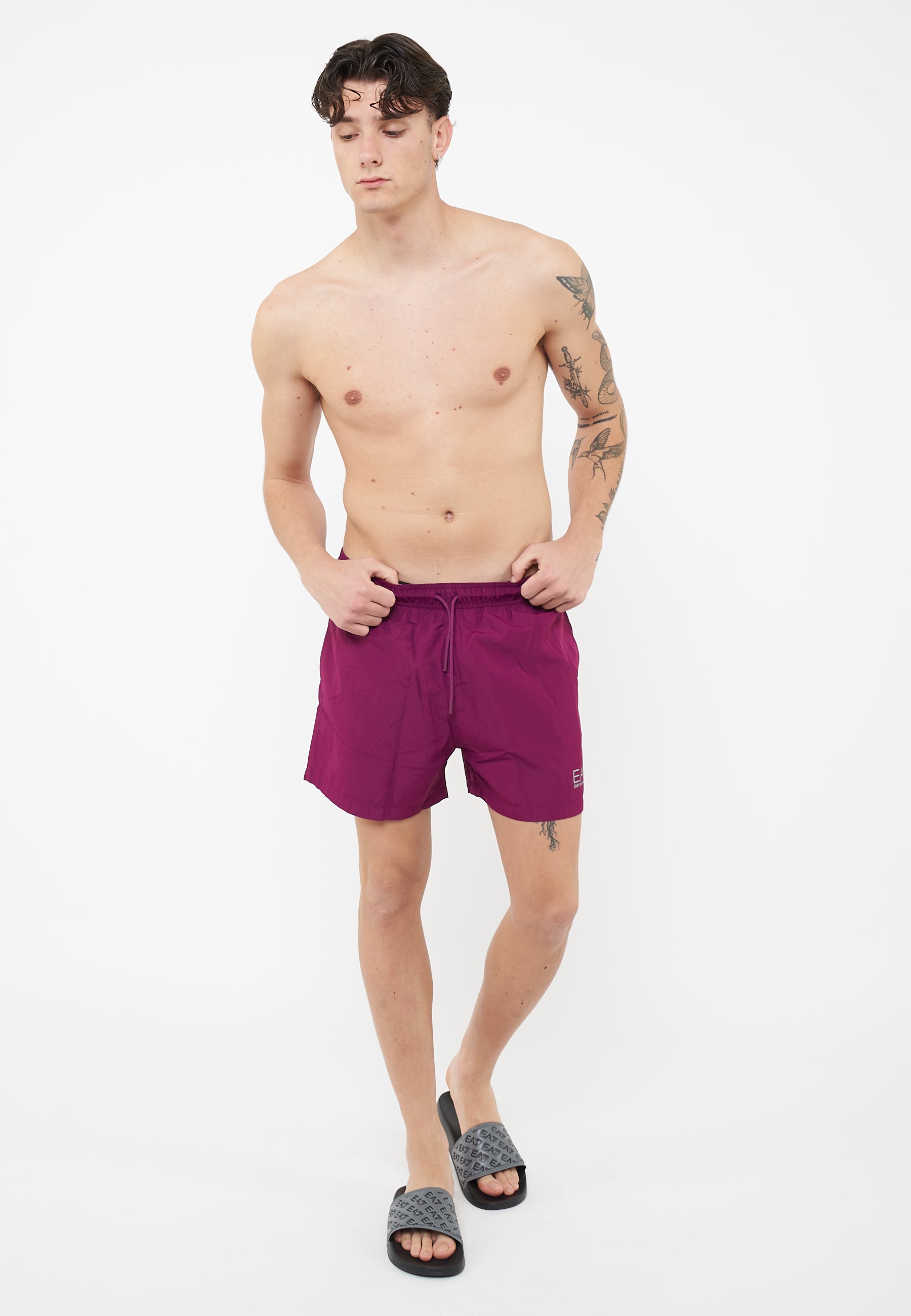 Costume Da Bagno Con Logo Corsican Plum caspia