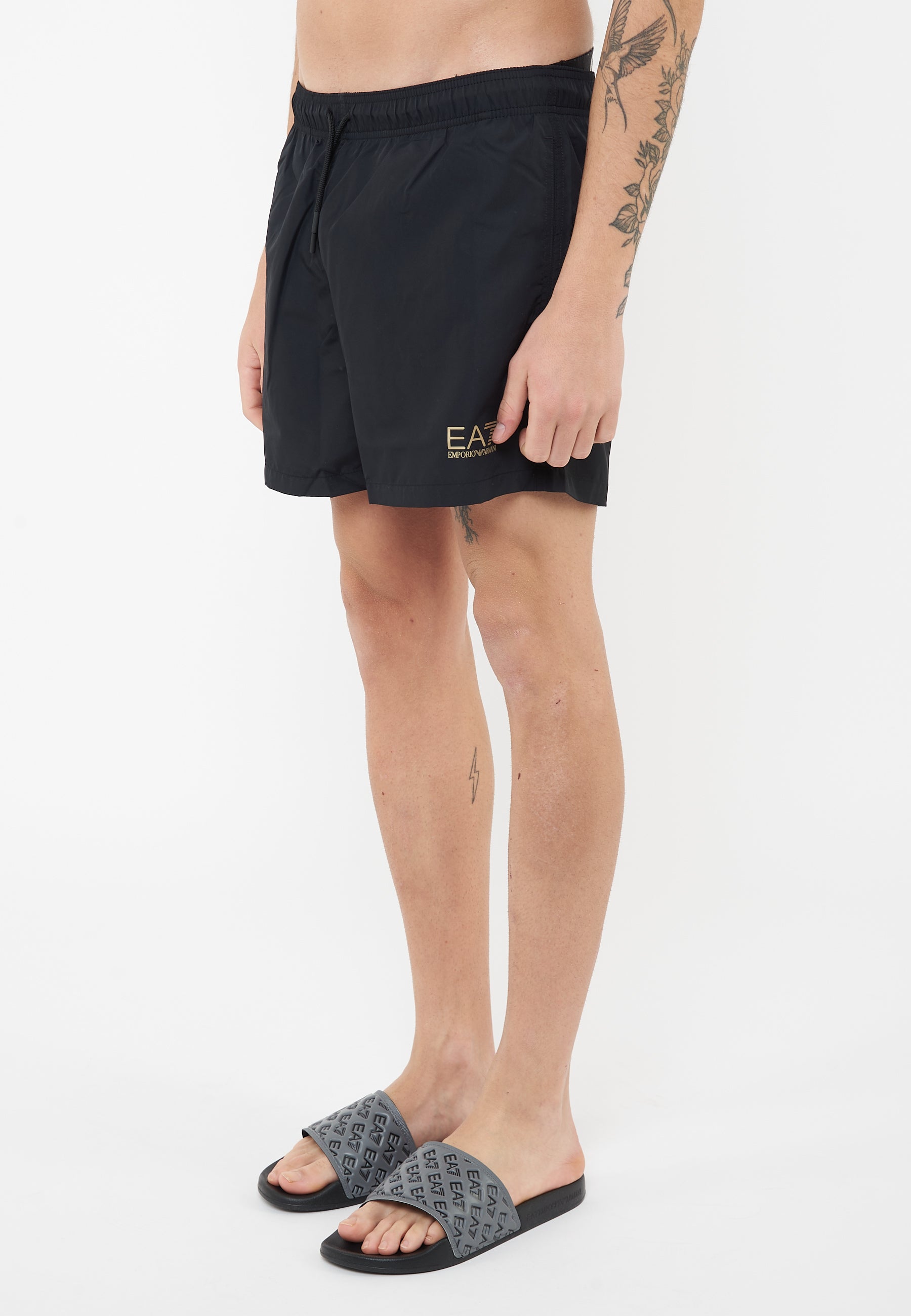 Costume Da Bagno Con Logo Corsican Black Gold