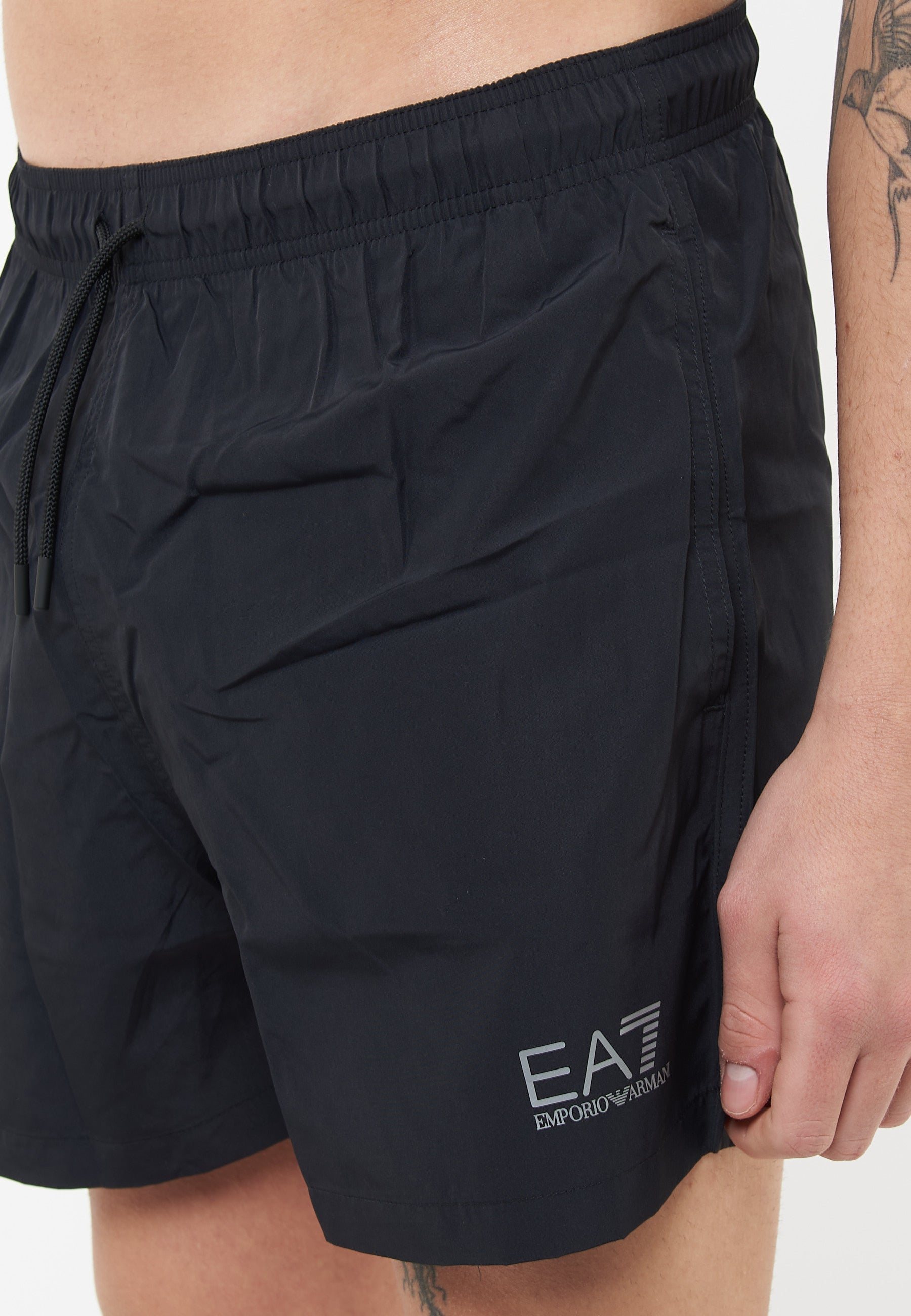 Costume Da Bagno Con Logo Corsican Black Silver