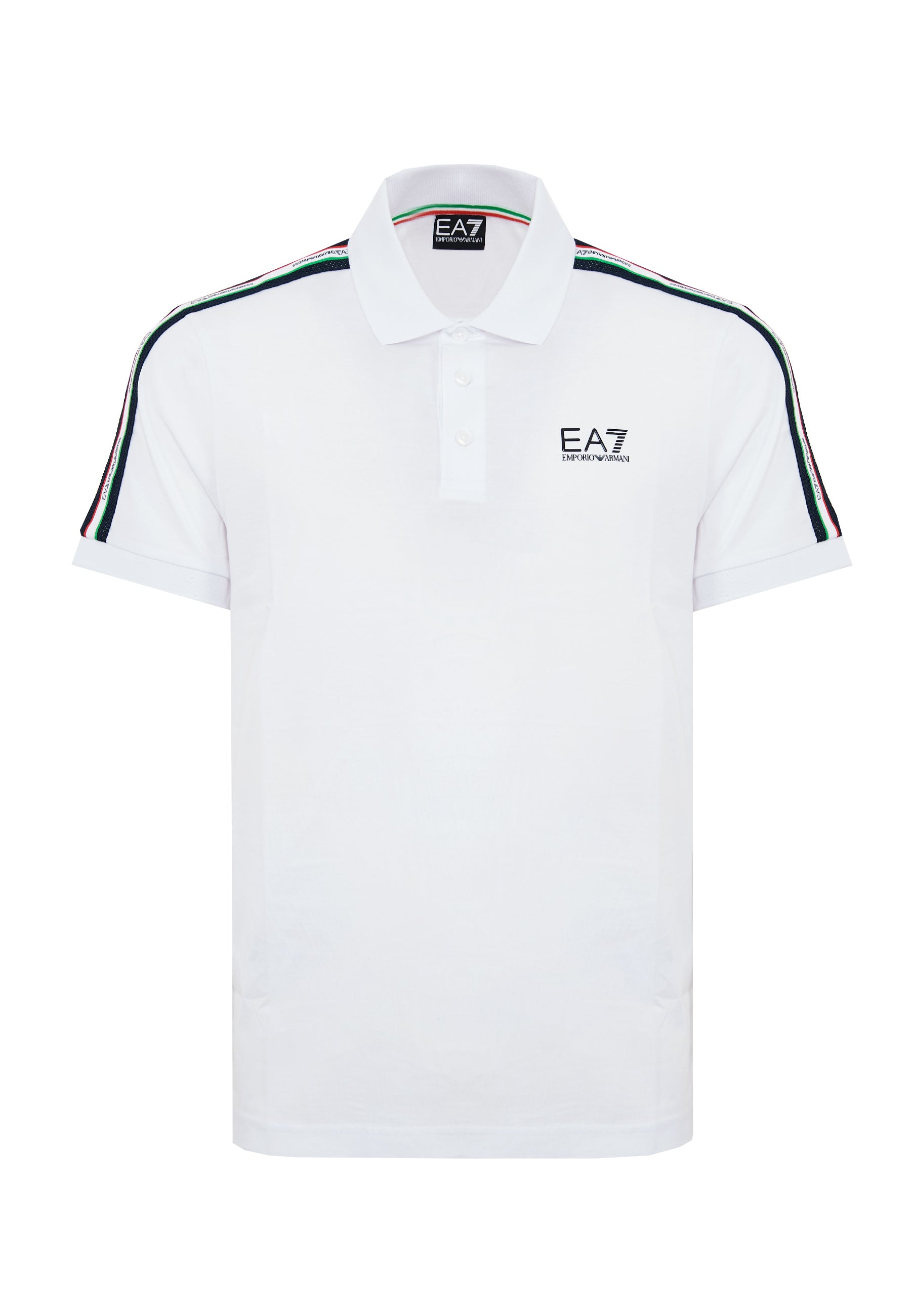 Polo in jersey di cotone Italian Spirit White
