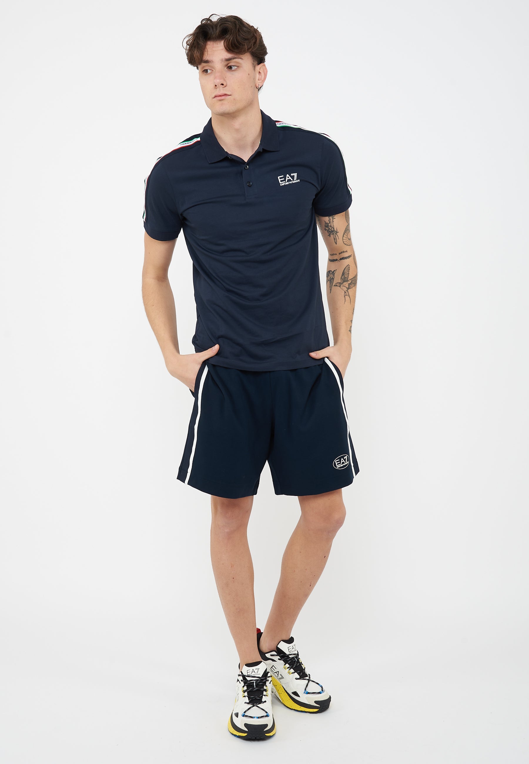 Polo in jersey di cotone Italian Spirit Blue