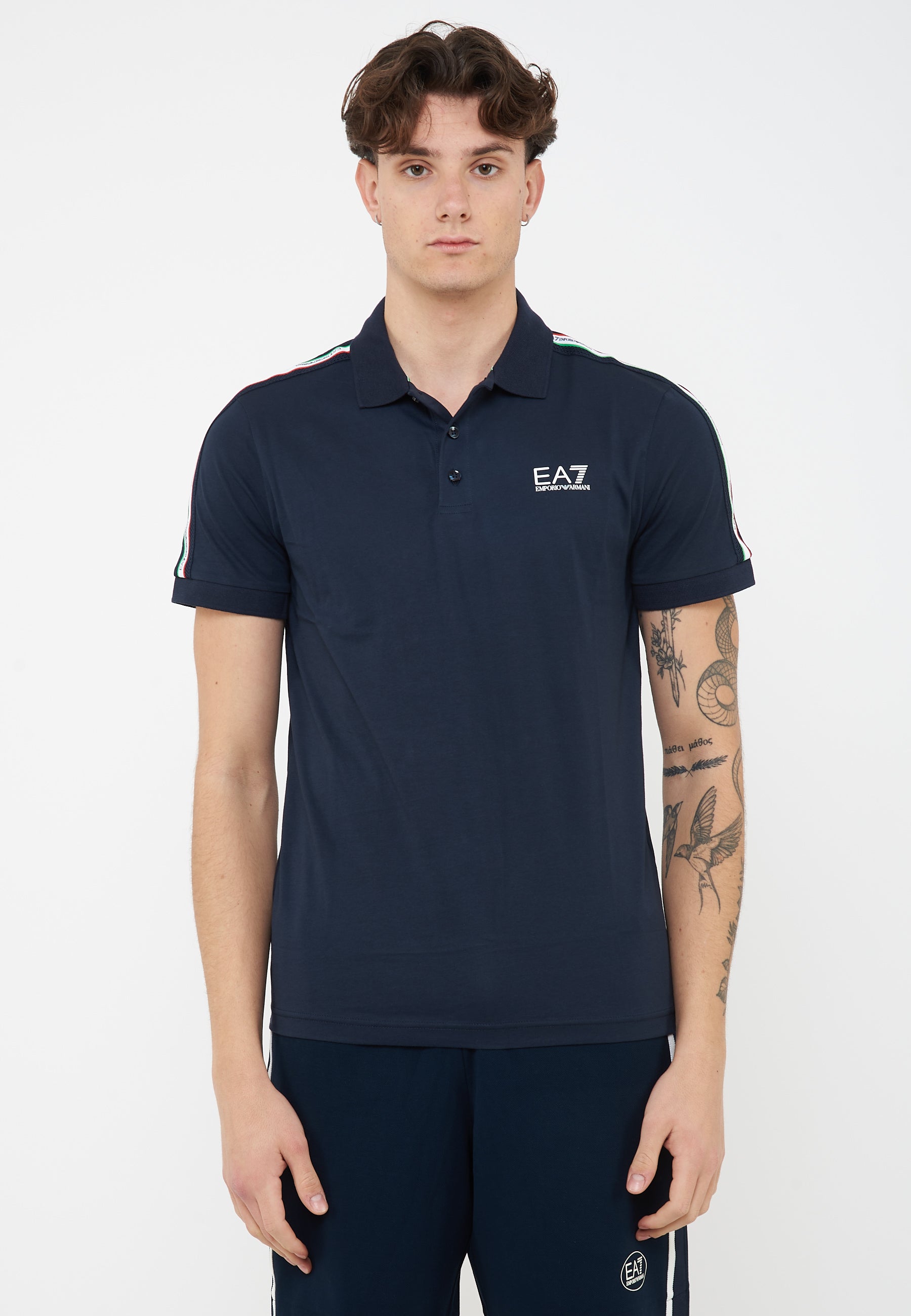 Polo in jersey di cotone Italian Spirit Blue