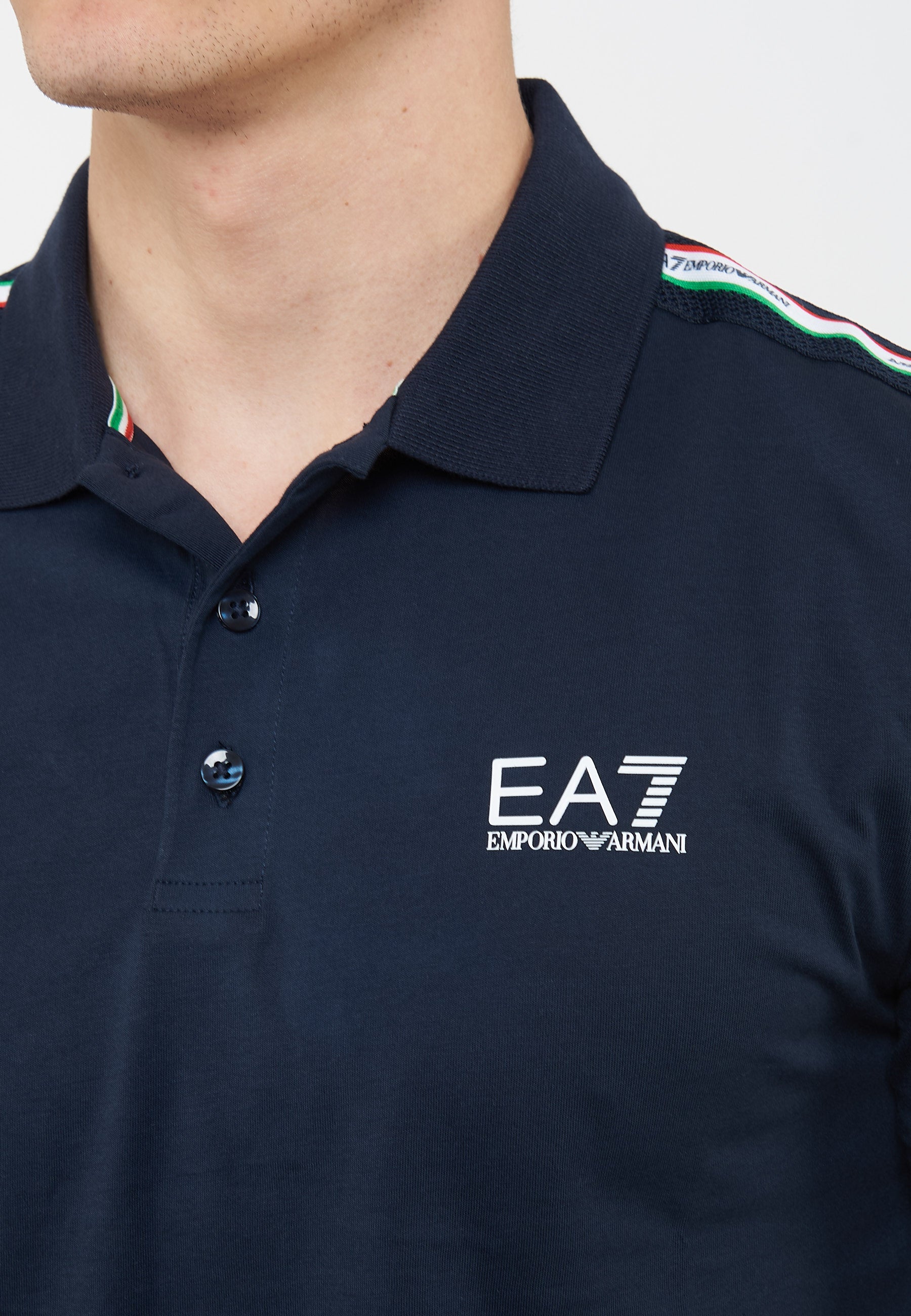 Polo in jersey di cotone Italian Spirit Blue