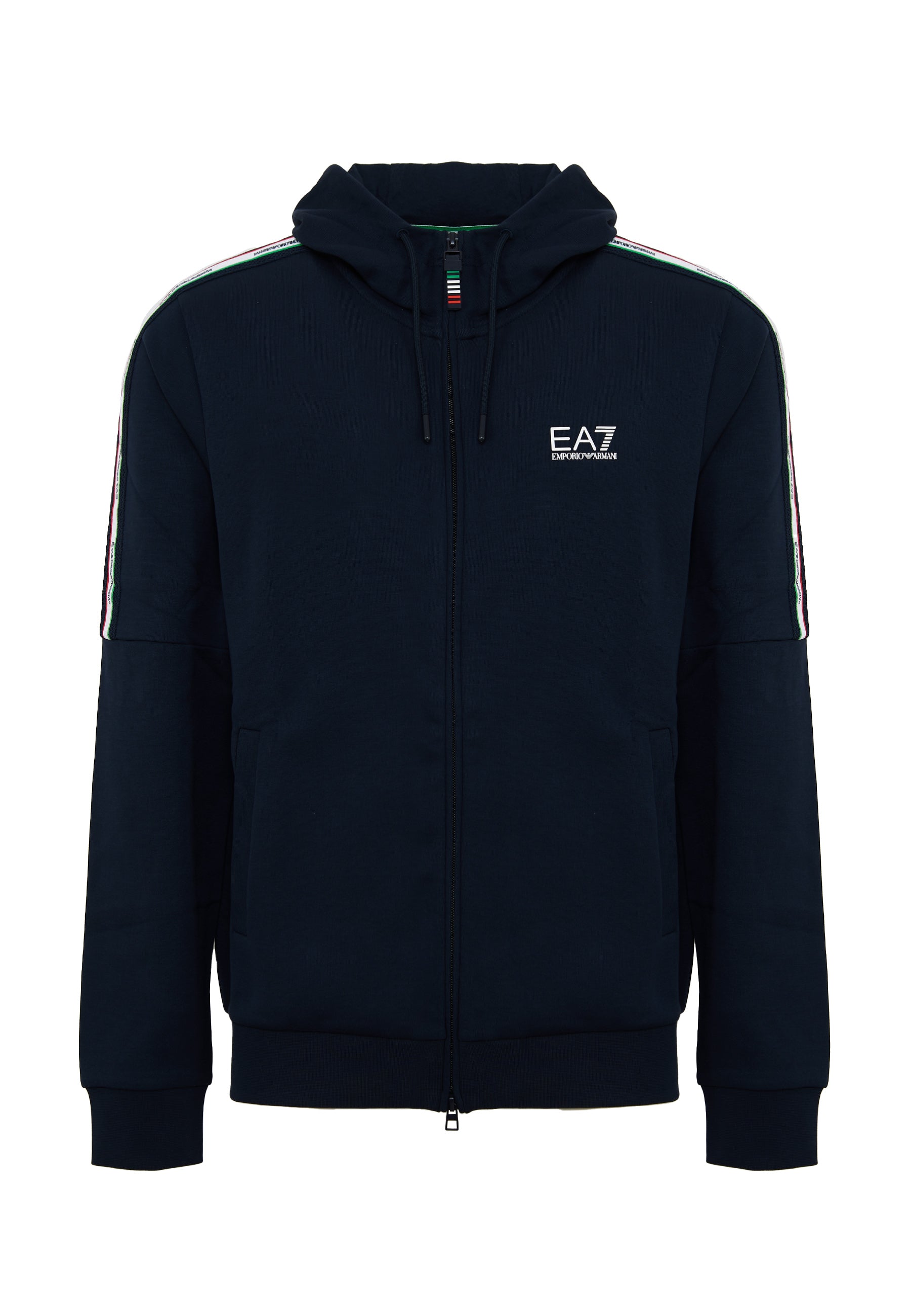 Felpa con cappuccio in jersey Italian Spirit Blue