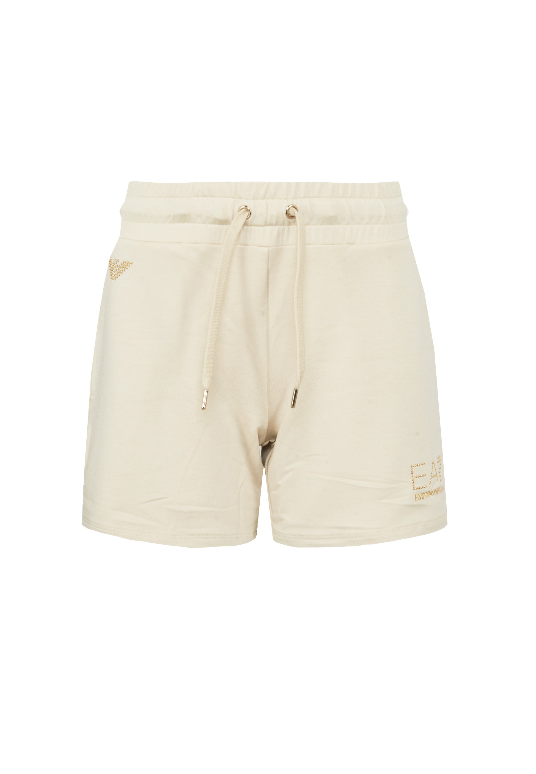 Shorts elasticizzati in misto viscosa con borchie Evolution Fog