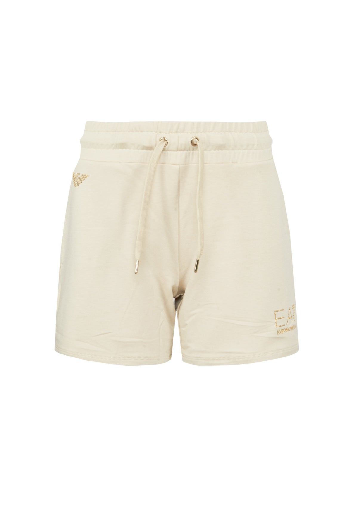 Shorts elasticizzati in misto viscosa con borchie Evolution Fog