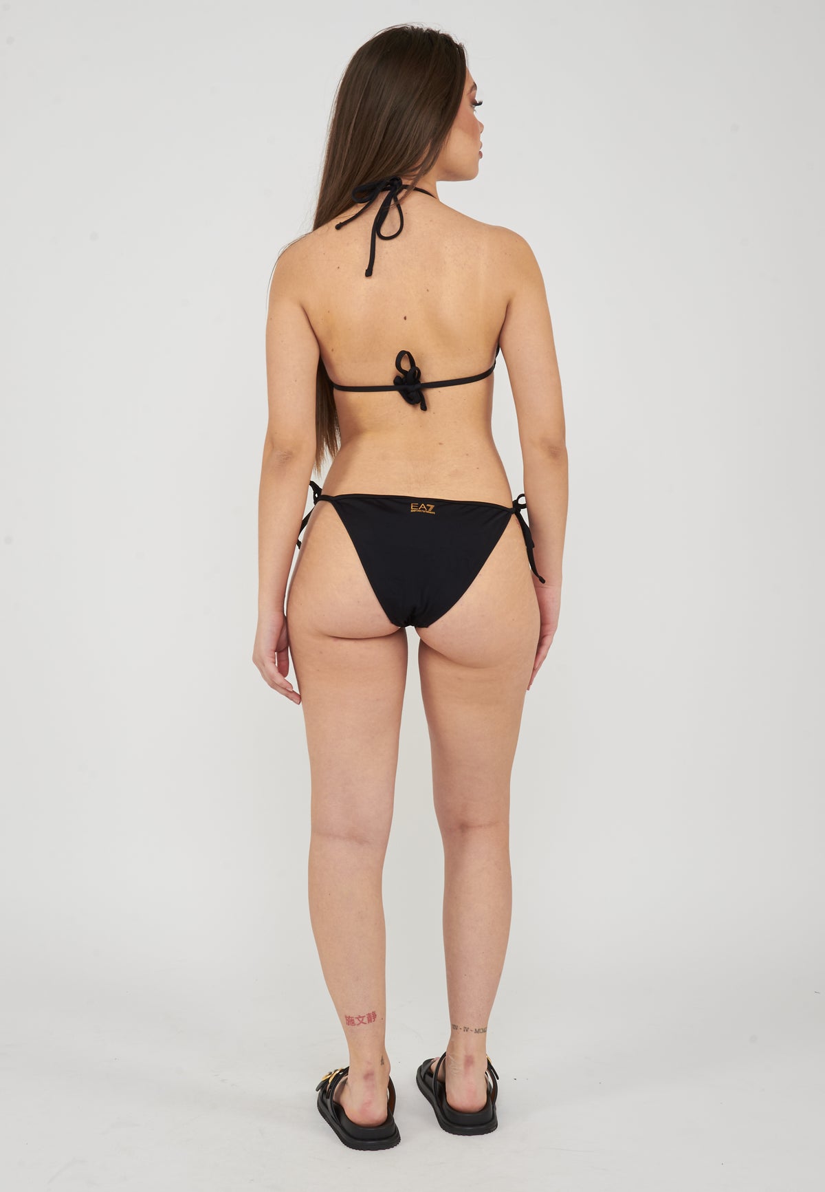 Bikini a triangolo in tessuto tecnico black