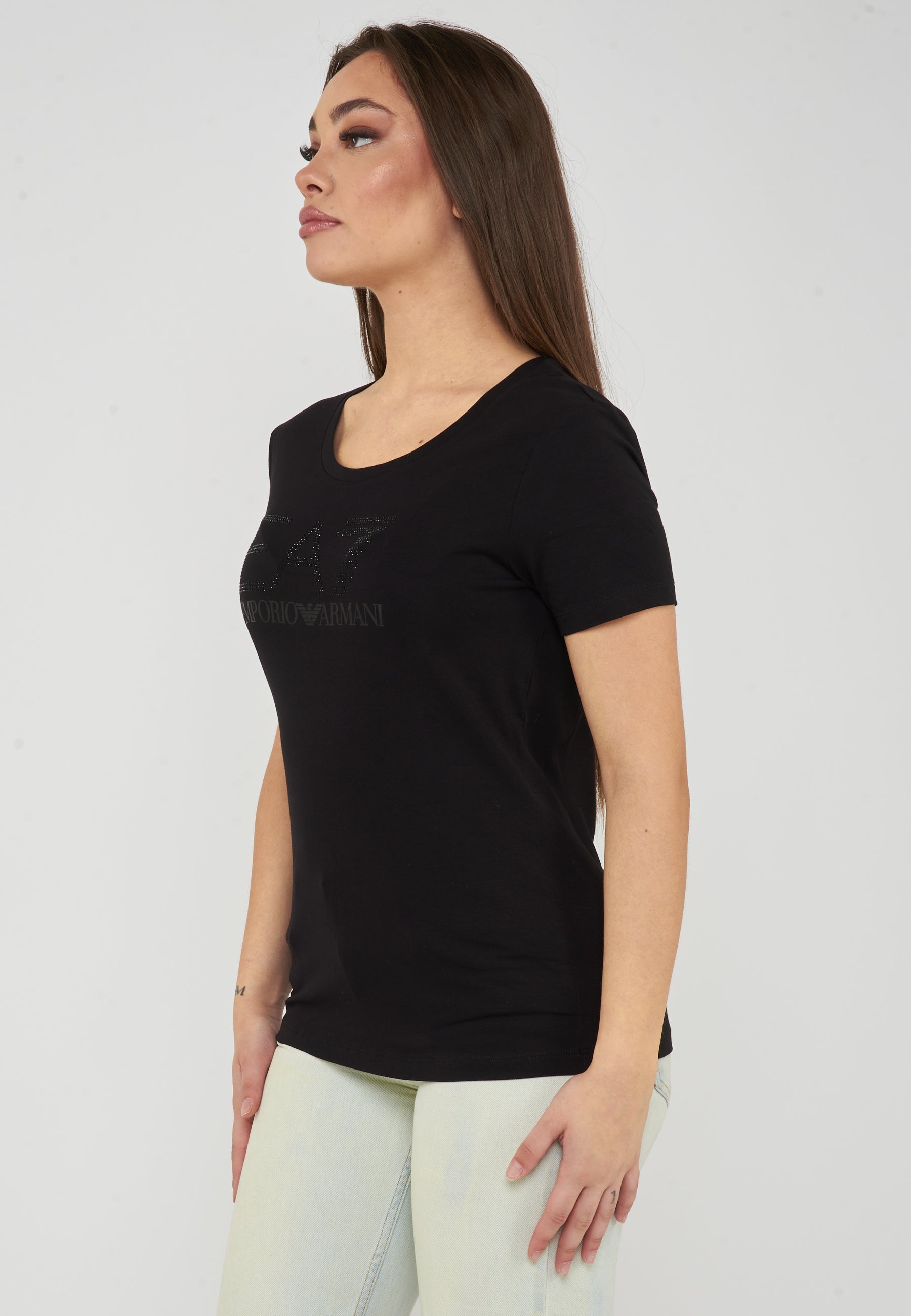 T-shirt in jersey stretch Logo Series Black