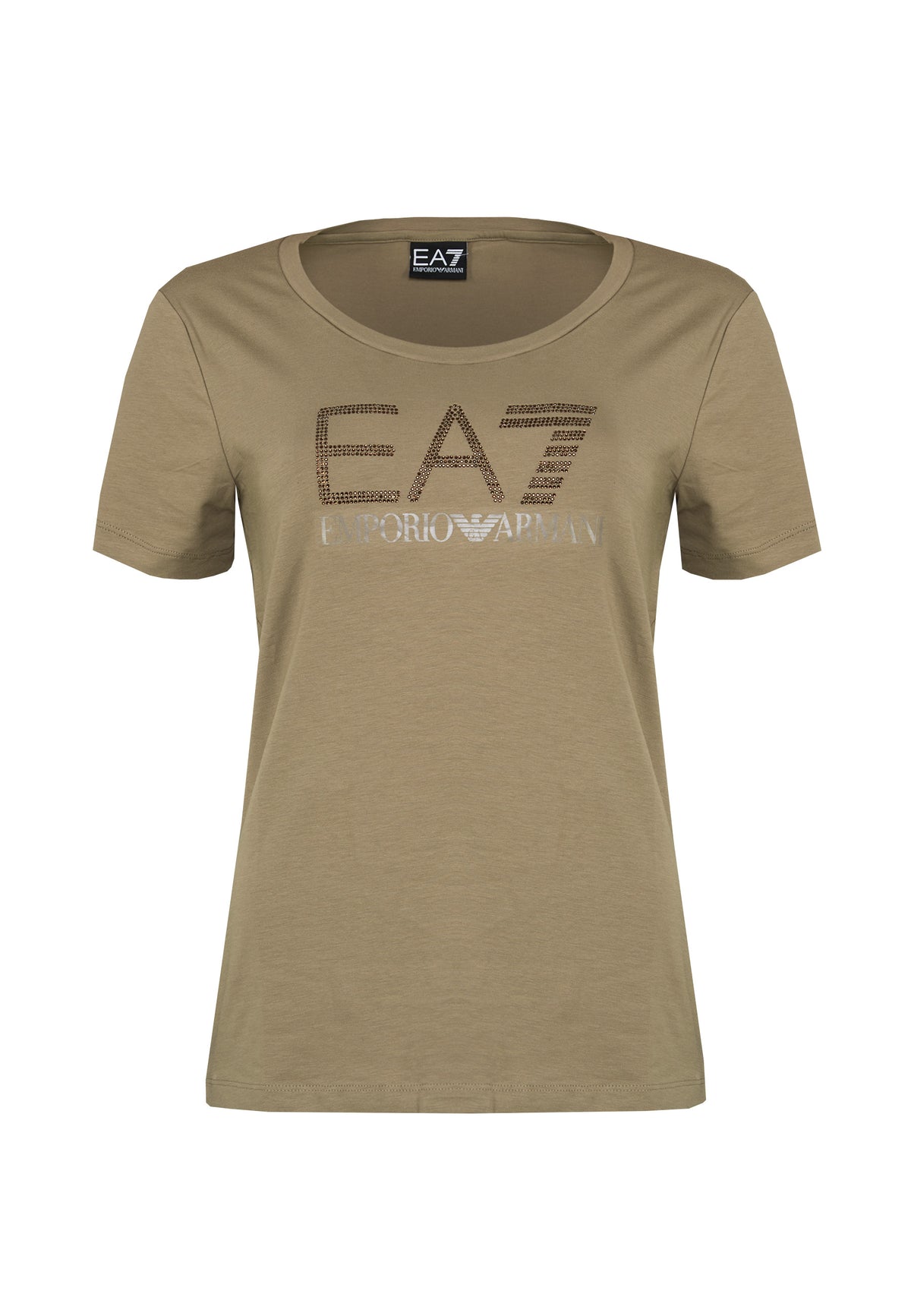 T-shirt in jersey stretch Logo Series Roasted Cashew