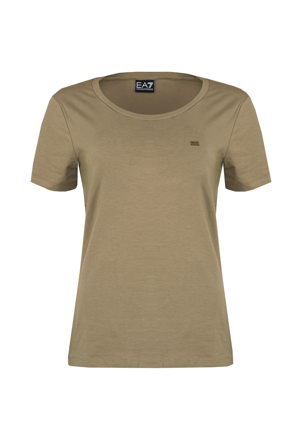Core Lady slim fit t-shirt in Roasted Cashew cotton jersey