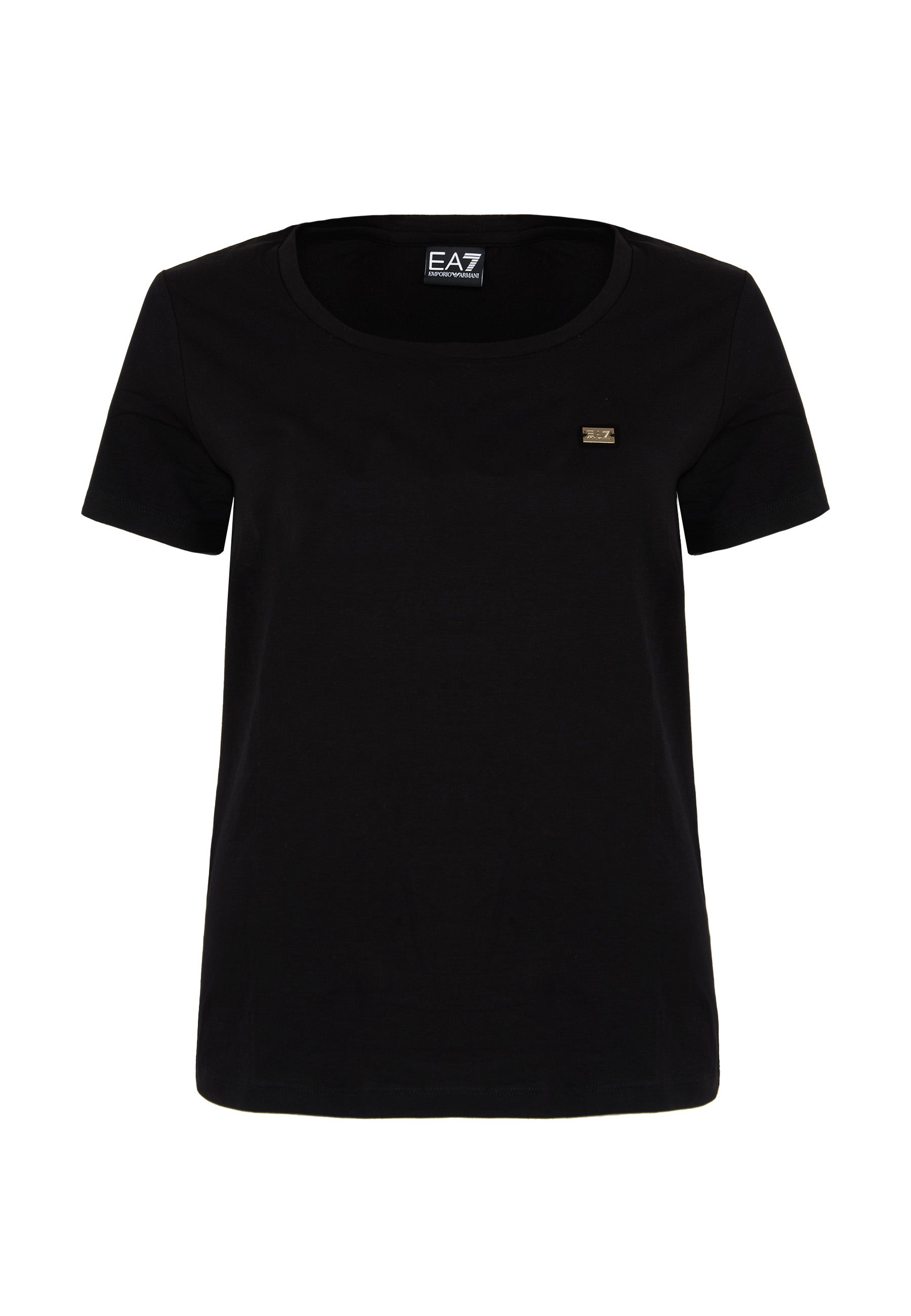 T-shirt Core Lady vestibilità slim in jersey cotone Black