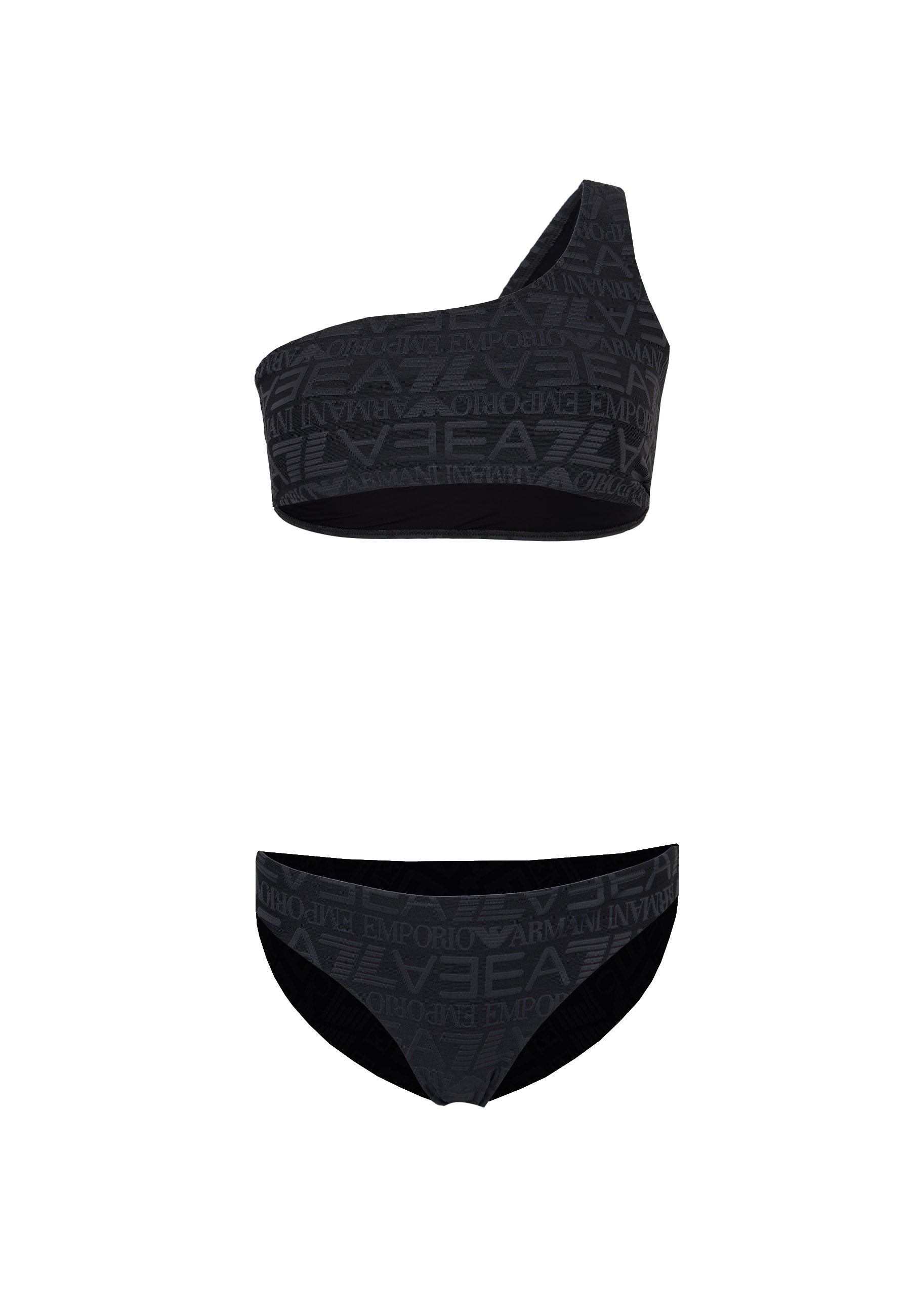 Bikini monospalla stampa monogram fancy grey
