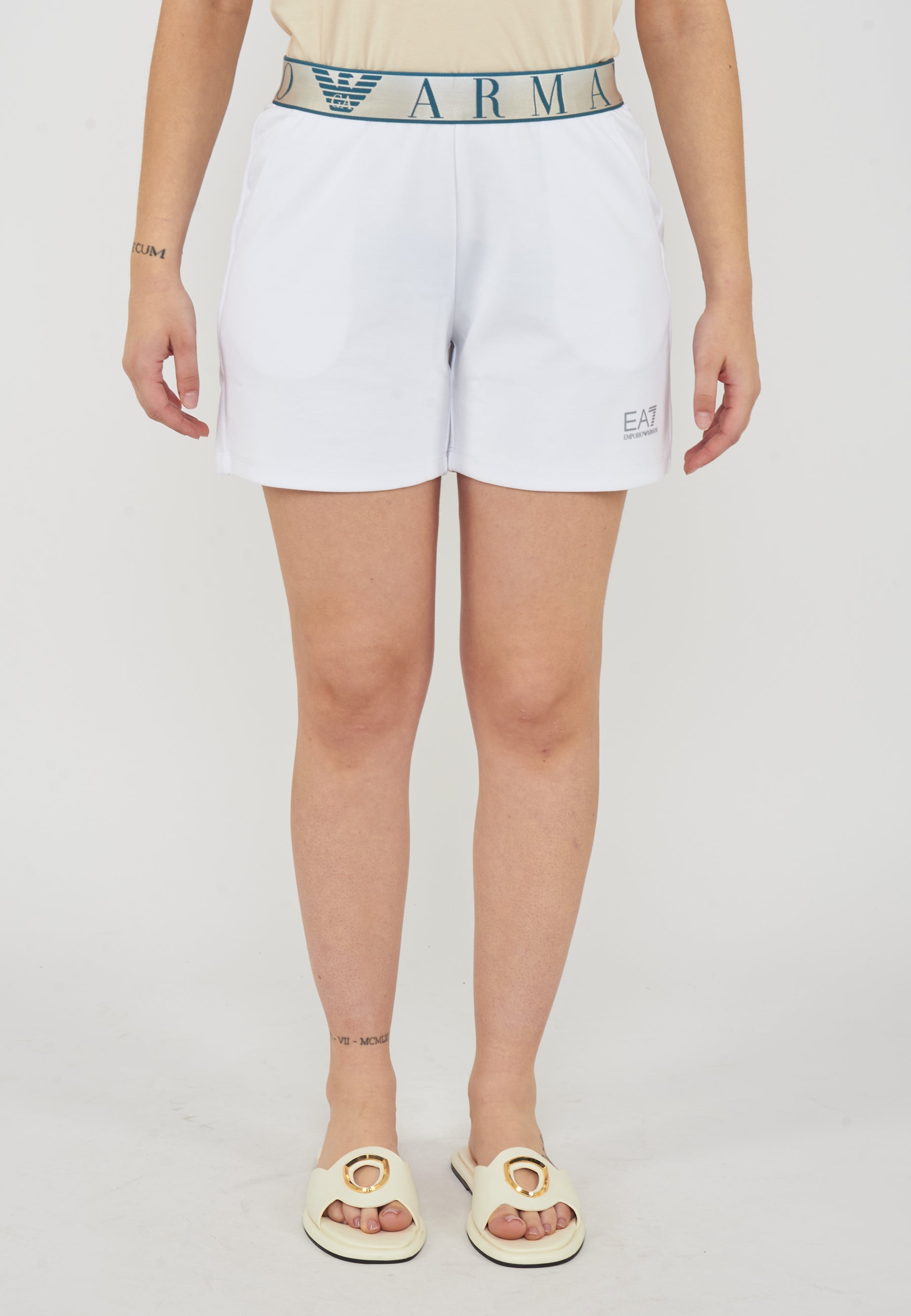 Shorts in tessuto tecnico Natural VENTUS7 ASV Dynamic White