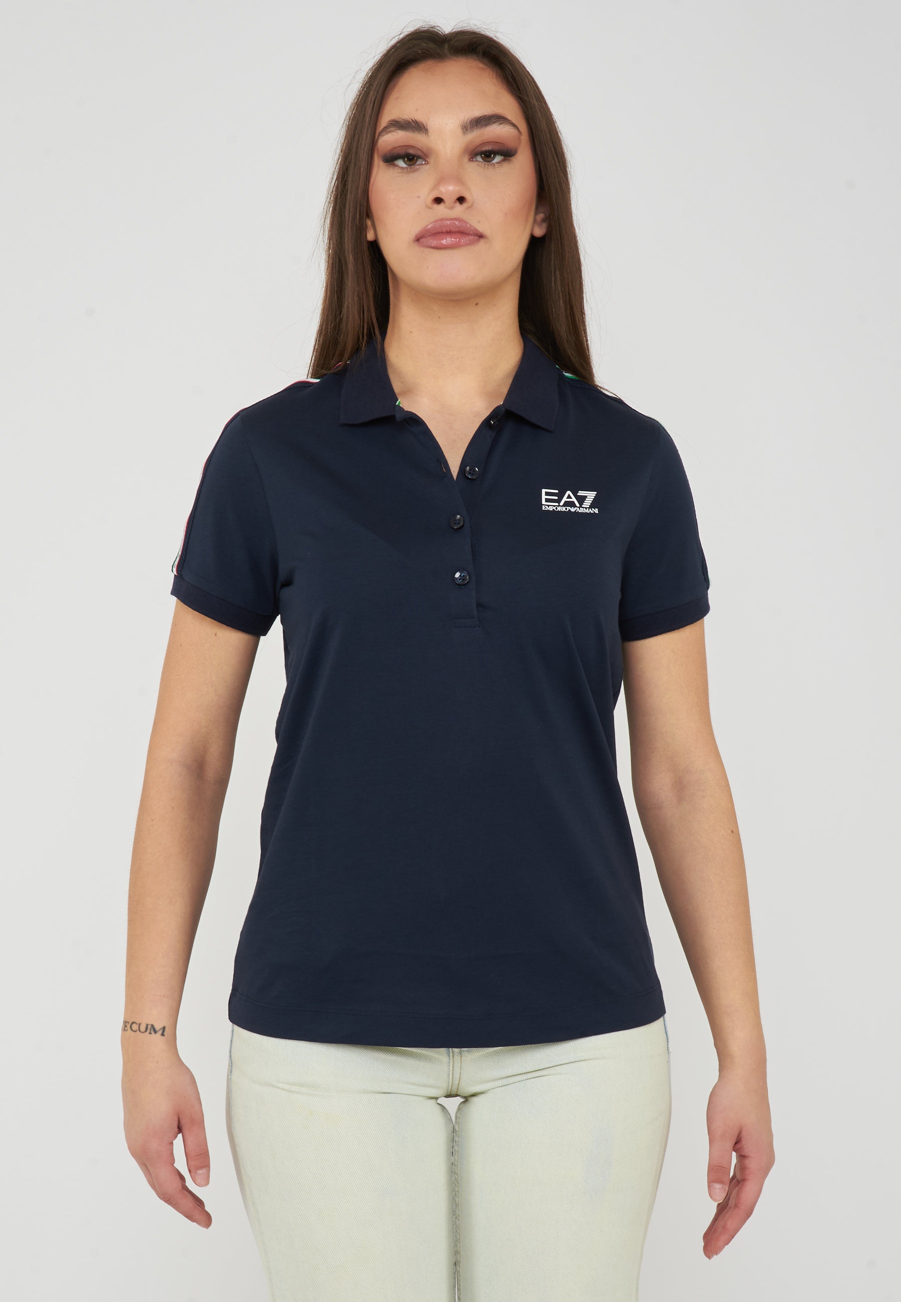 Polo in jersey di cotone Italian Spirit Blue