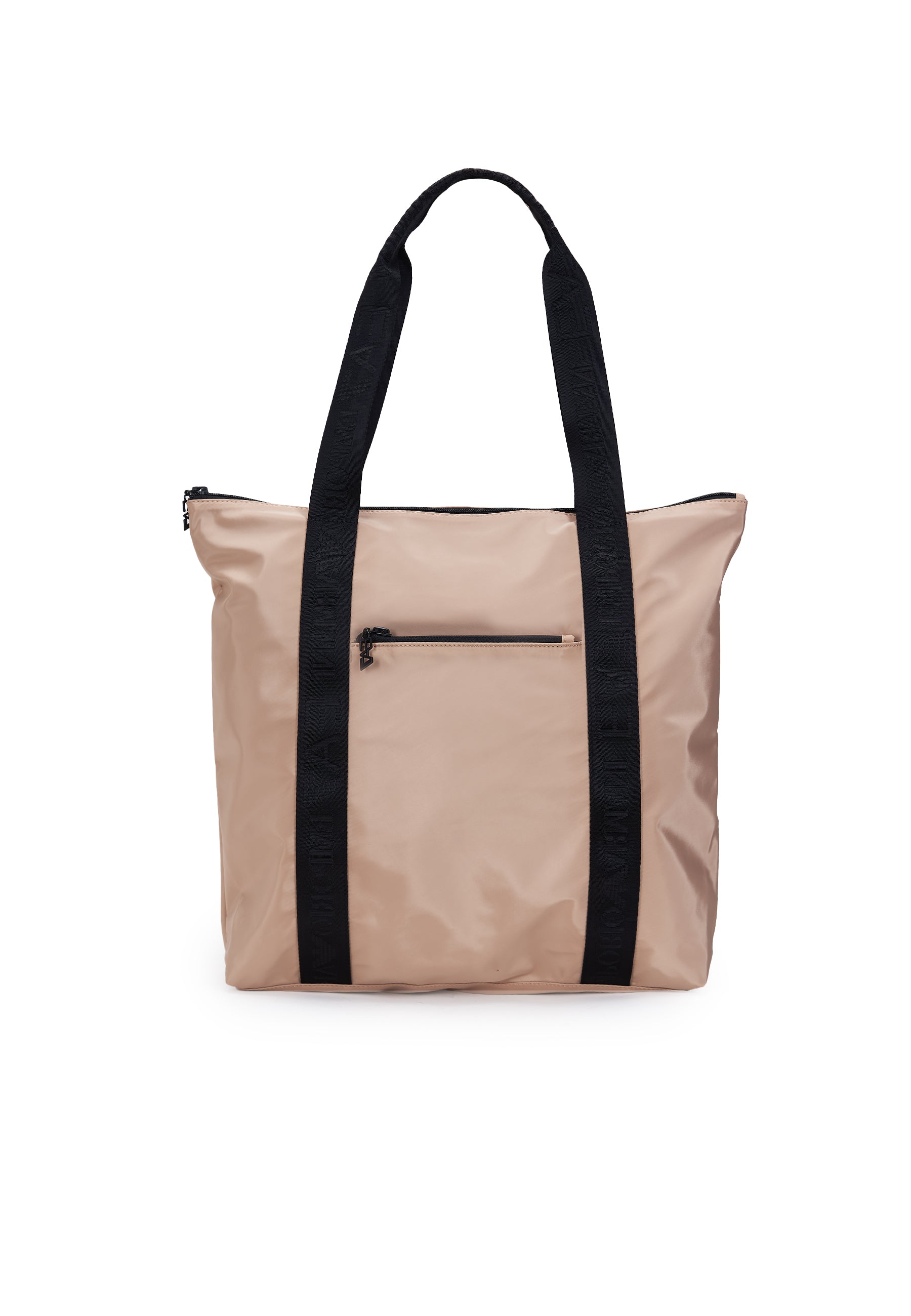 Borsa shopper con logo tape in tessuto tecnico Fog