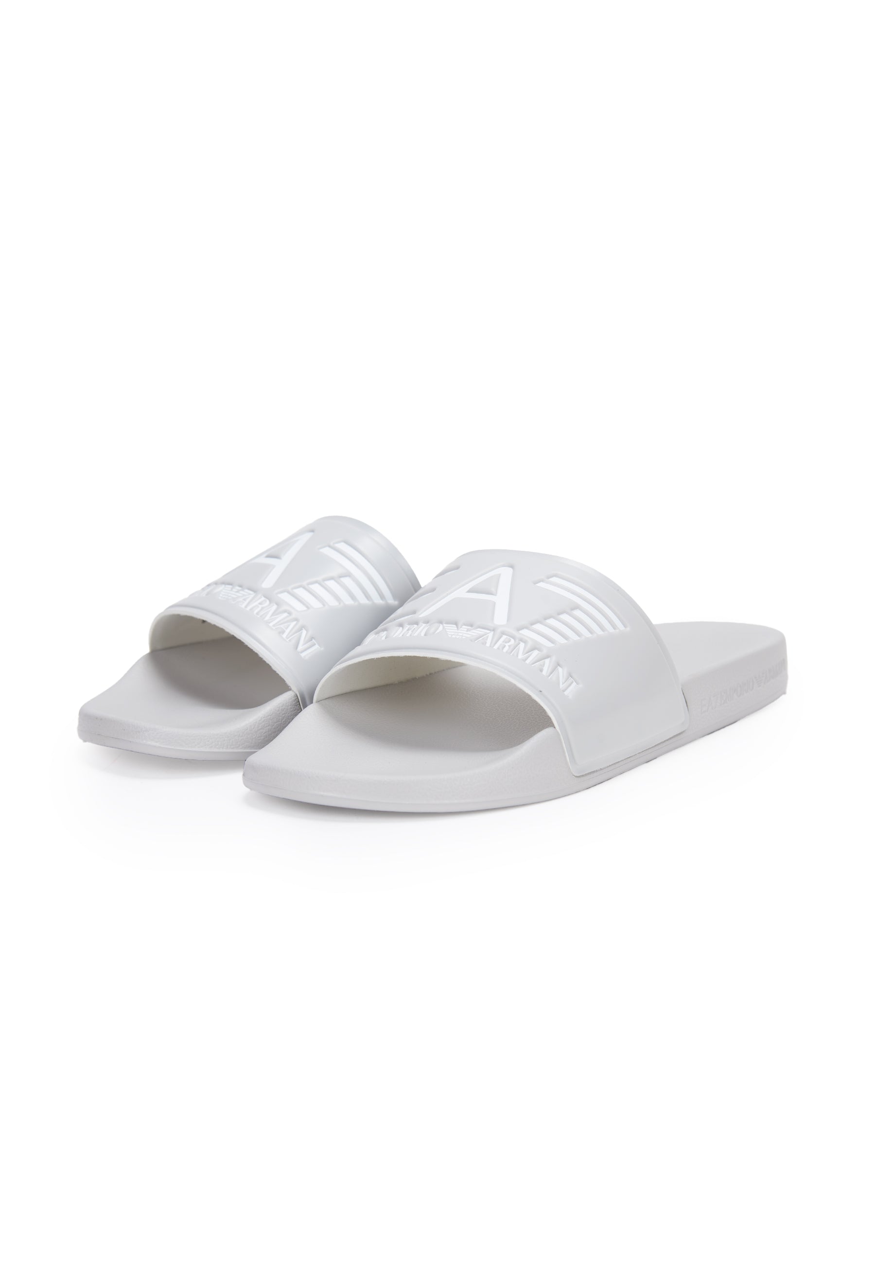 Slides Con Logo Fog Quiet Gray White