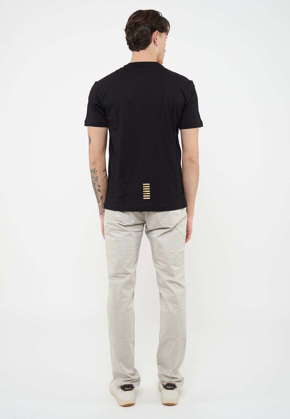 T-shirt Core Identity in cotone Pima Black