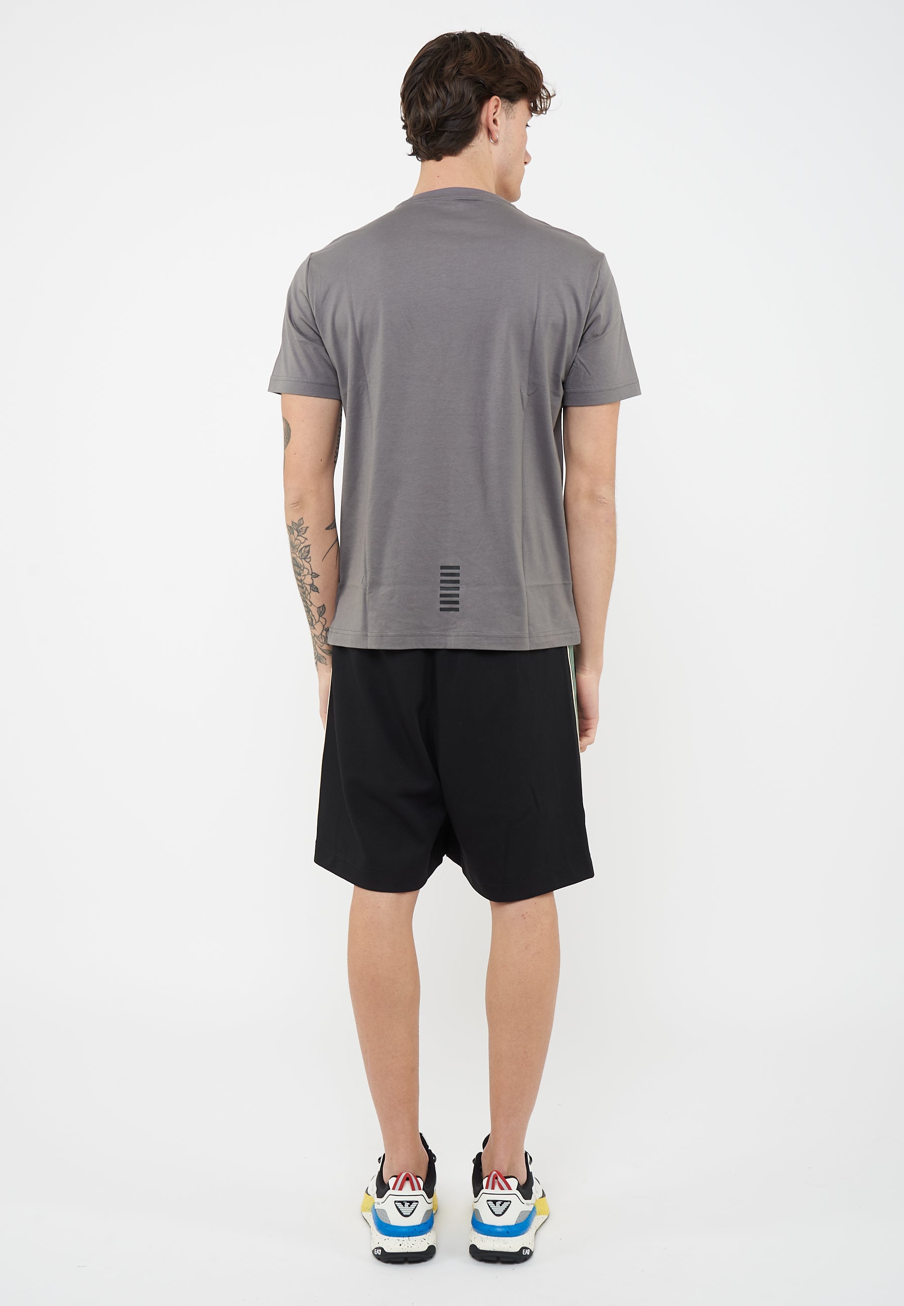 T-shirt Core Identity in cotone Pima Smoked Pearl