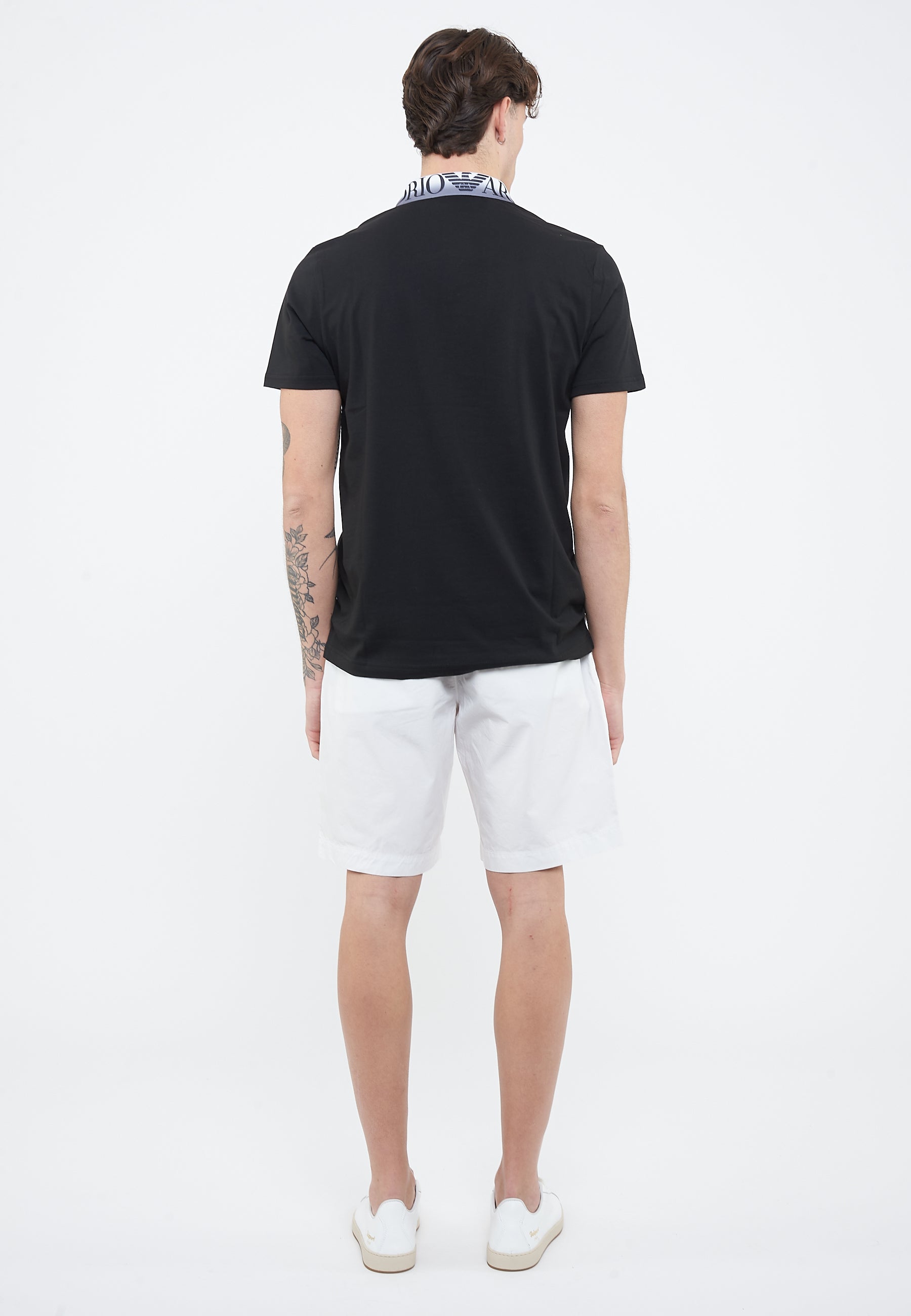 Polo Jersey di cotone Black