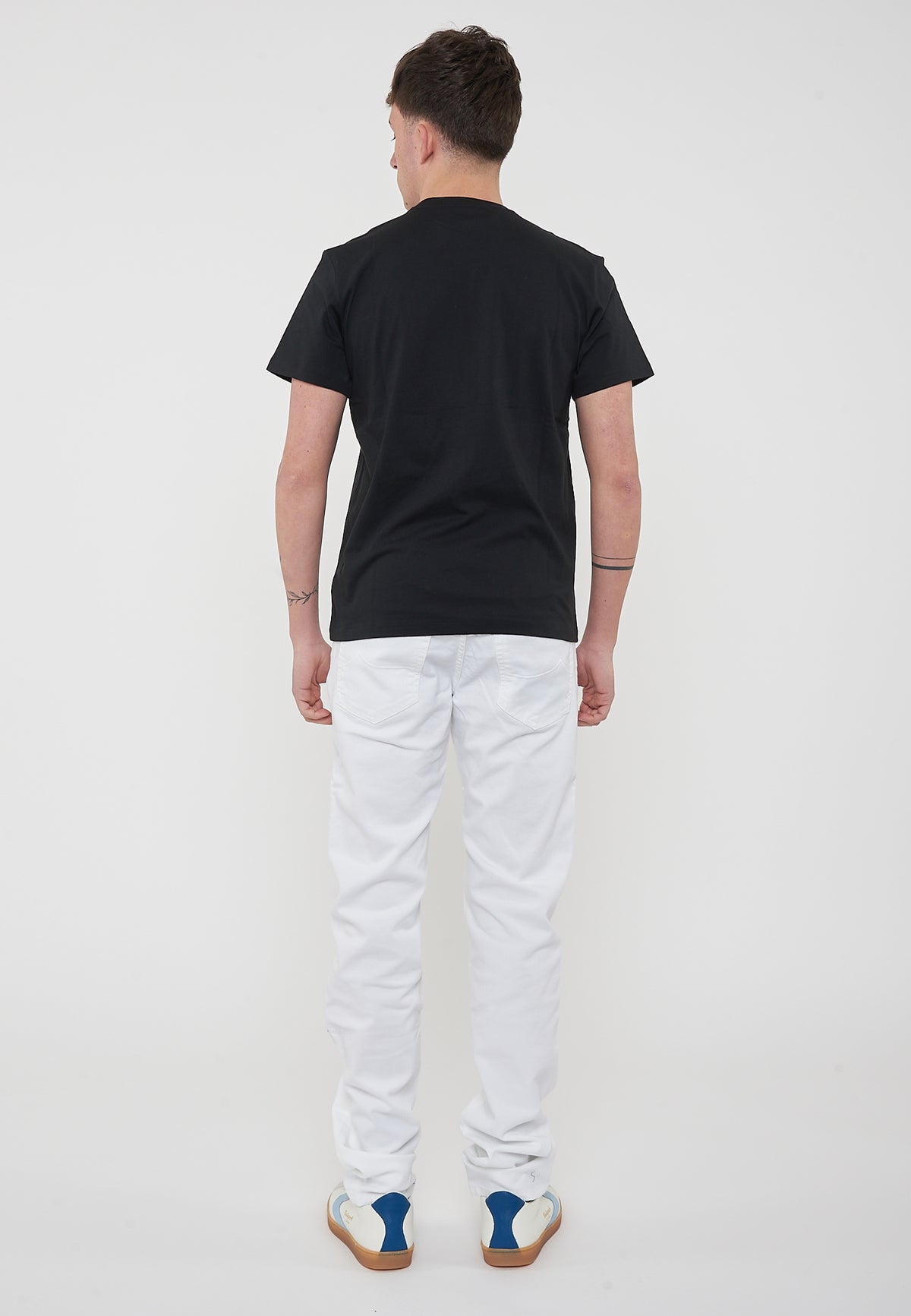 T-Shirt In Jersey di Cotone Black