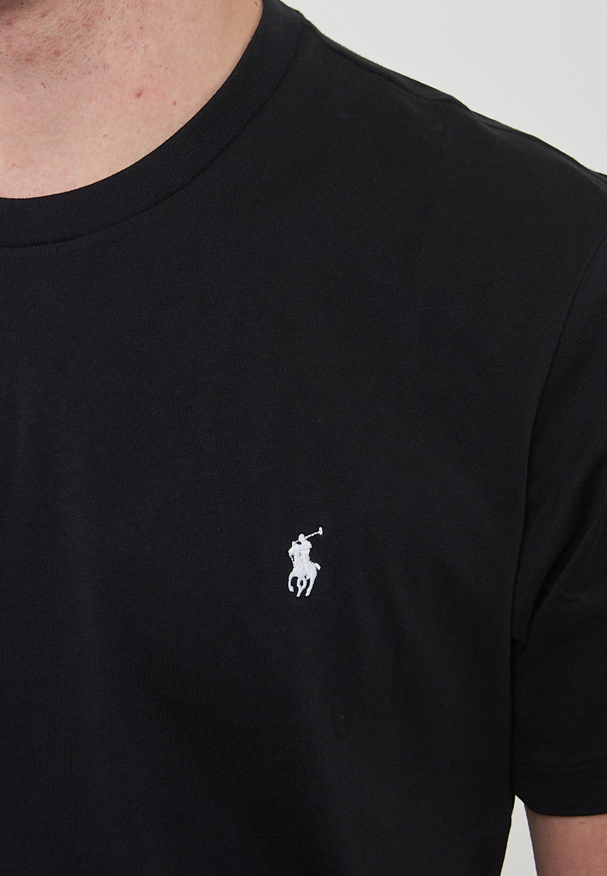 T-Shirt In Jersey di Cotone Black