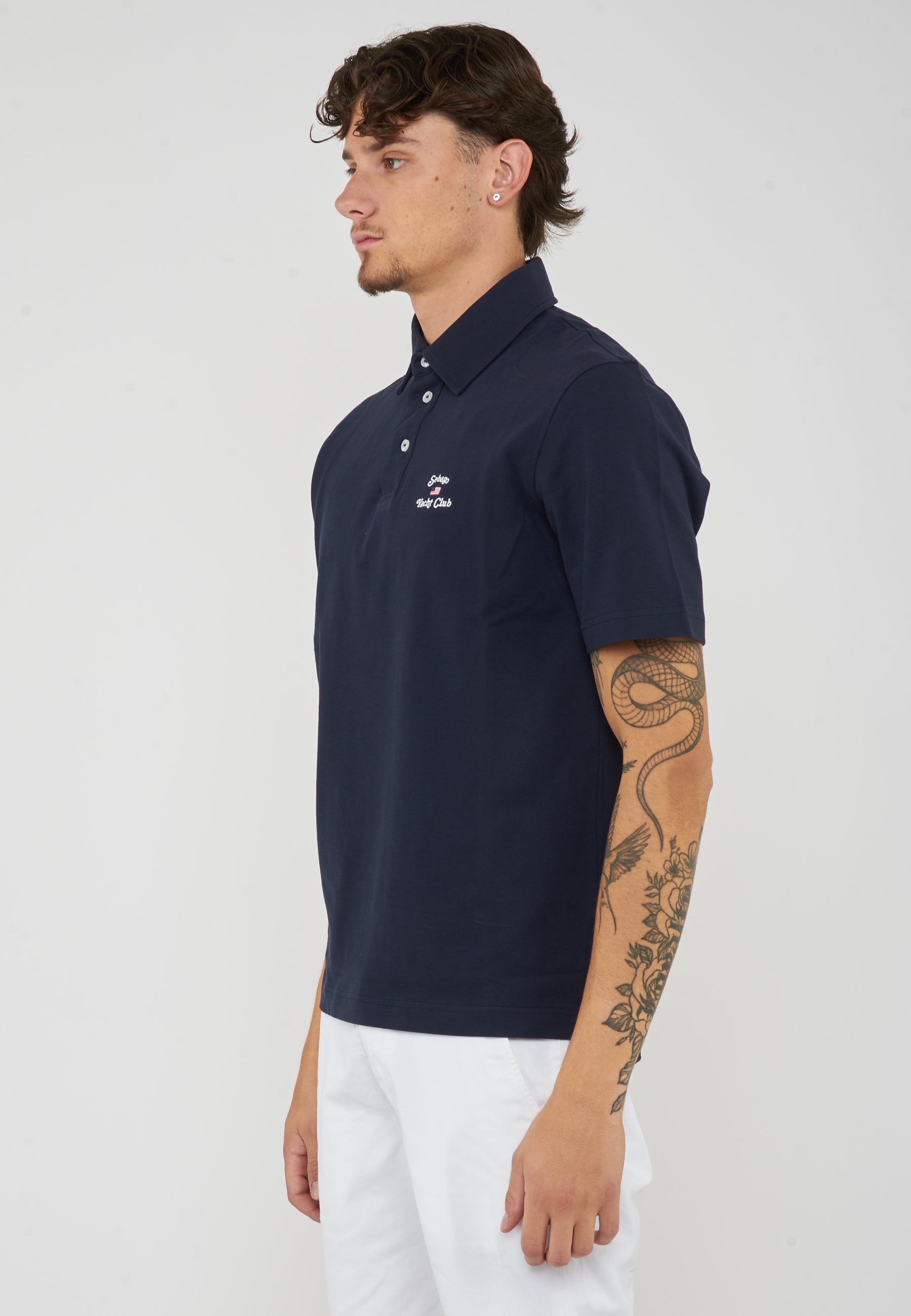 Orchard Polo Yachting Unisex Blu Marino con Design Classico