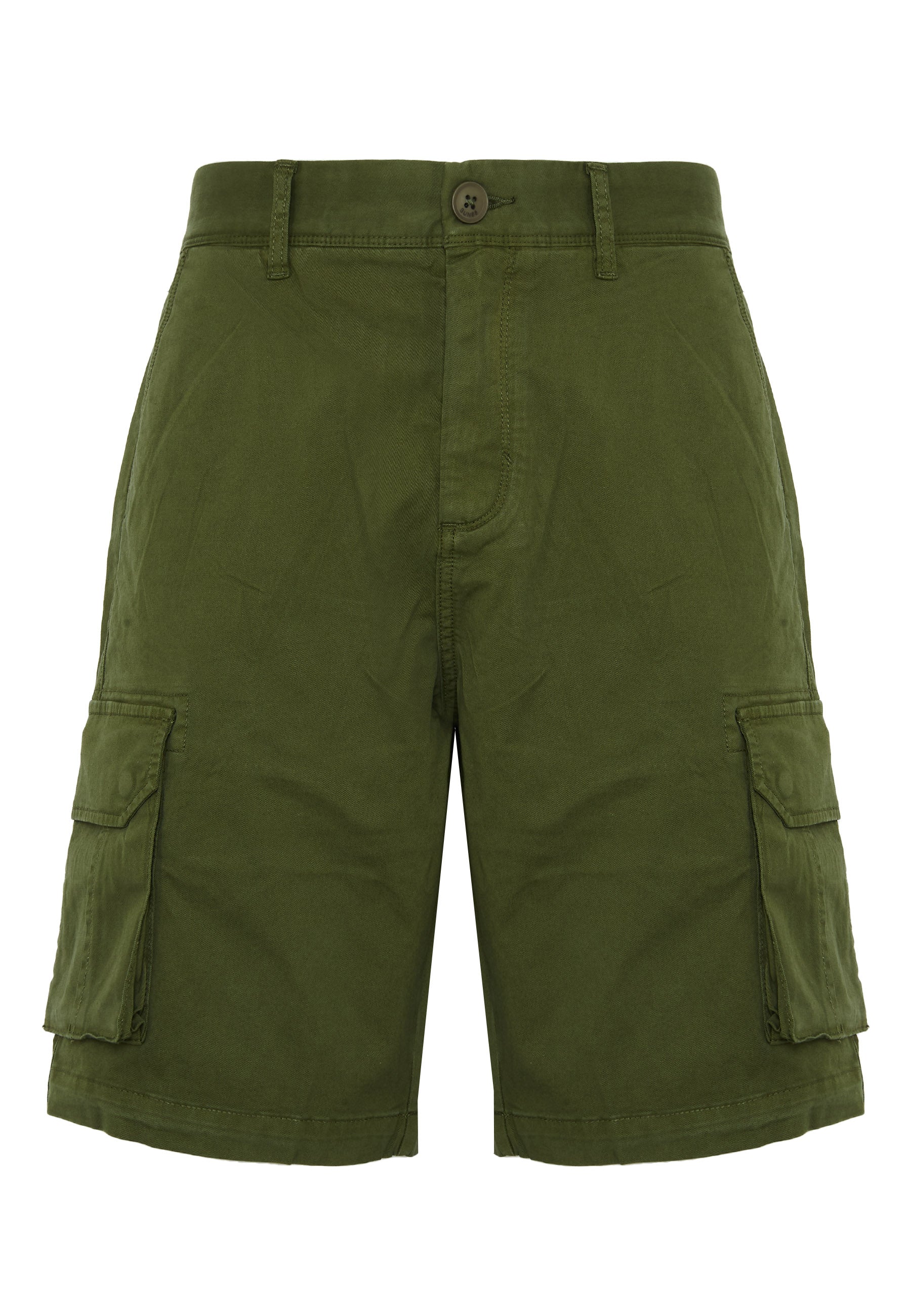 Bermuda cargo in cotone verde scuro