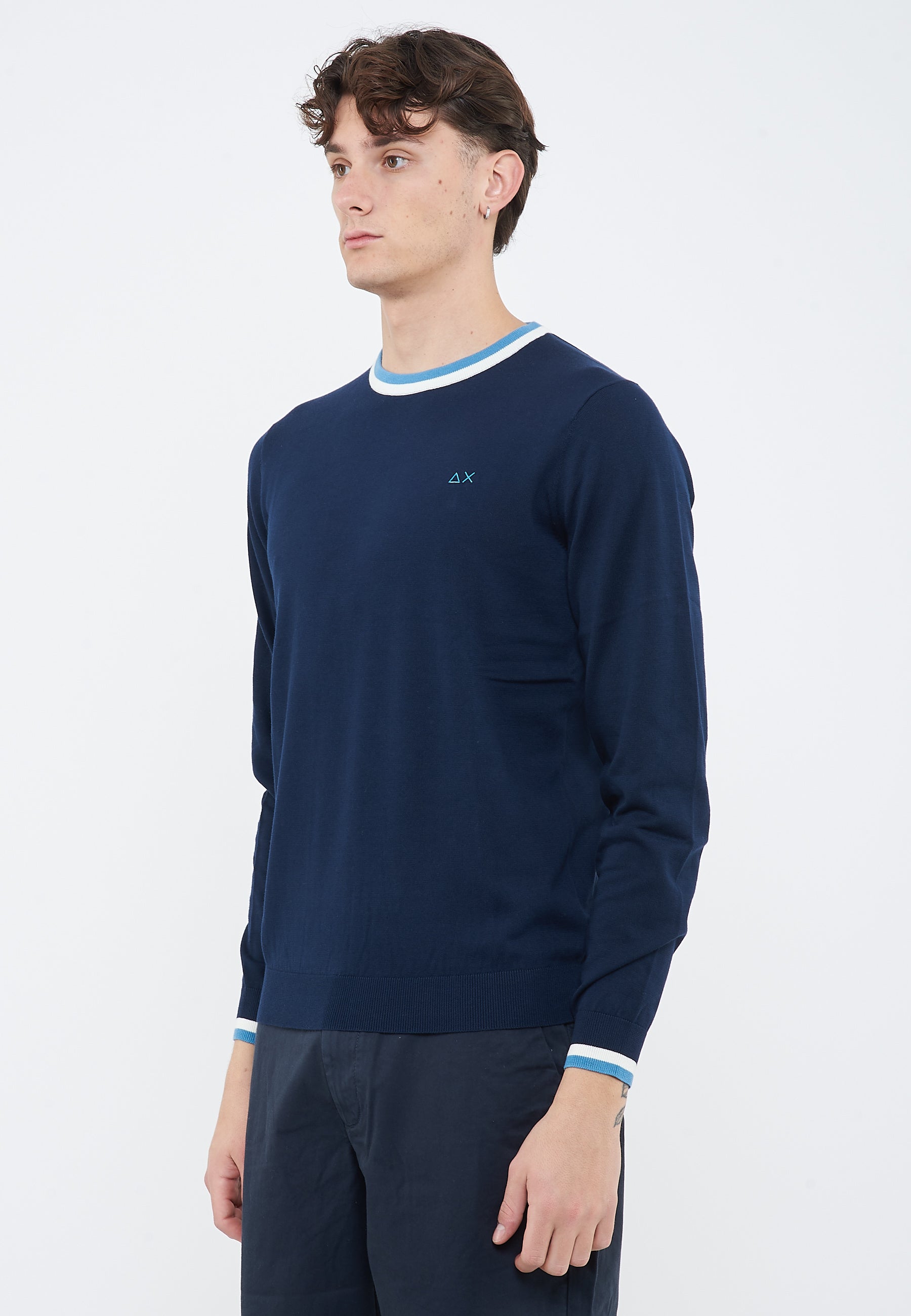 Maglia in cotone blu navy