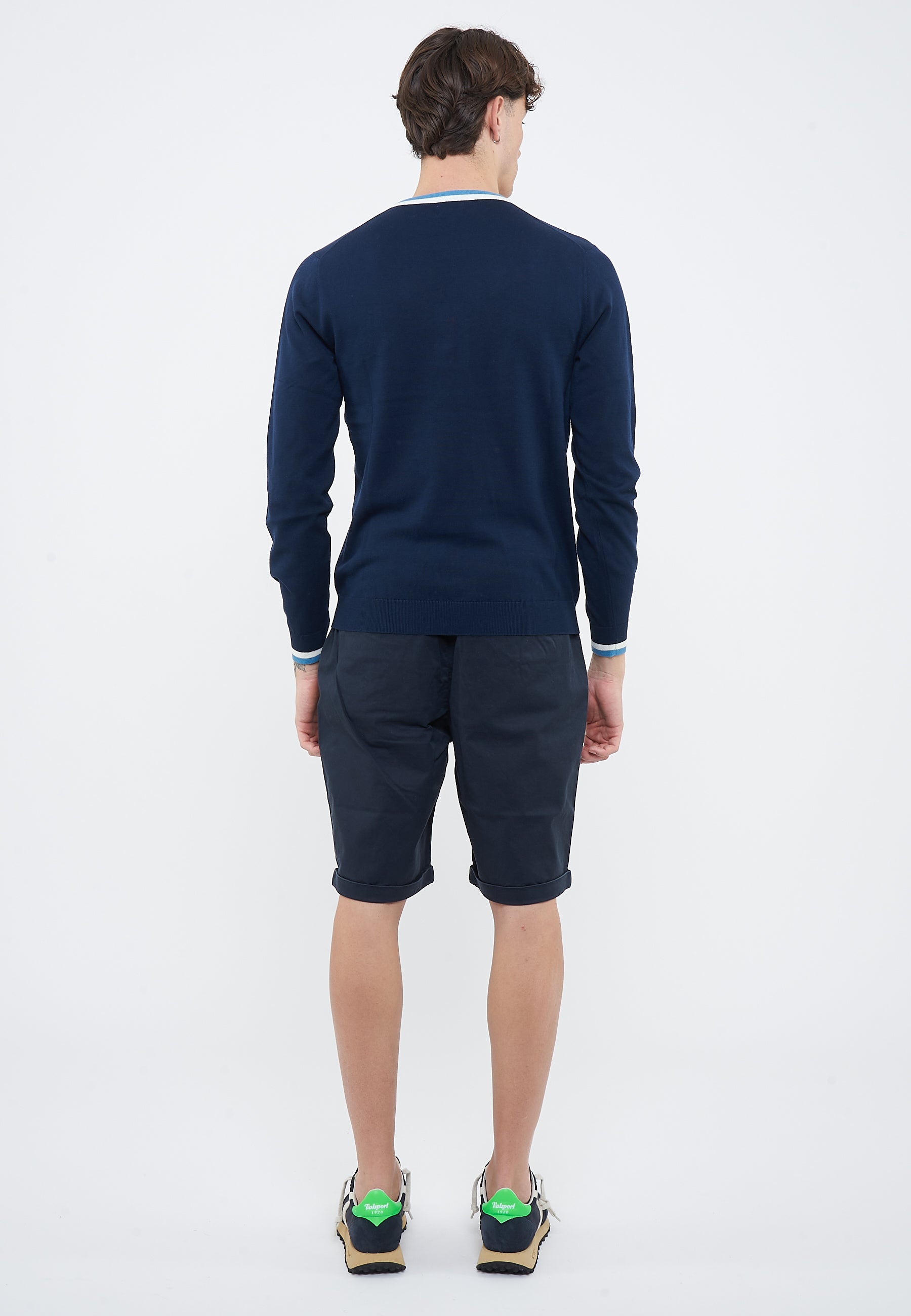 Maglia in cotone blu navy