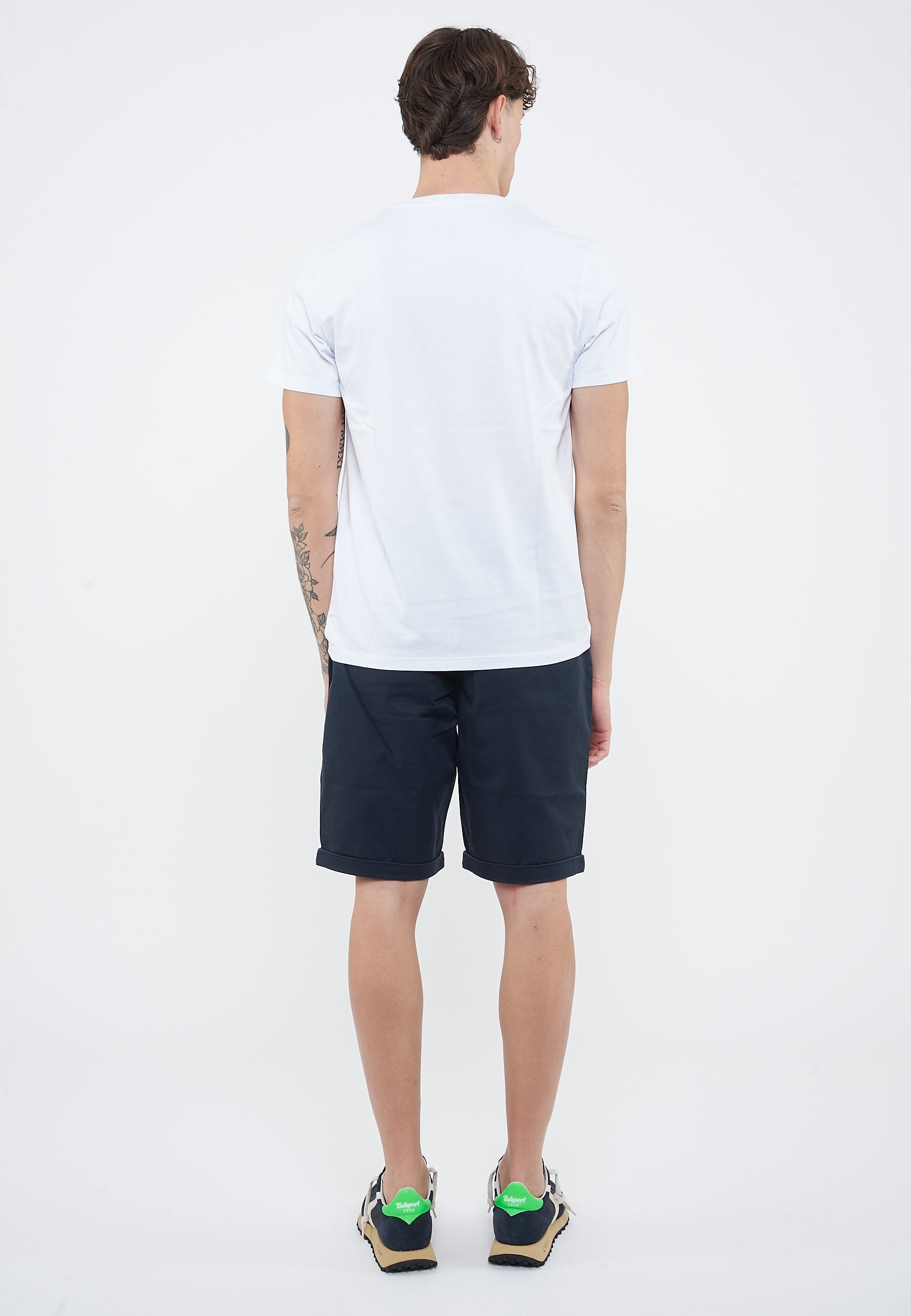 T-shirt con logo sun68 in cotone bianco