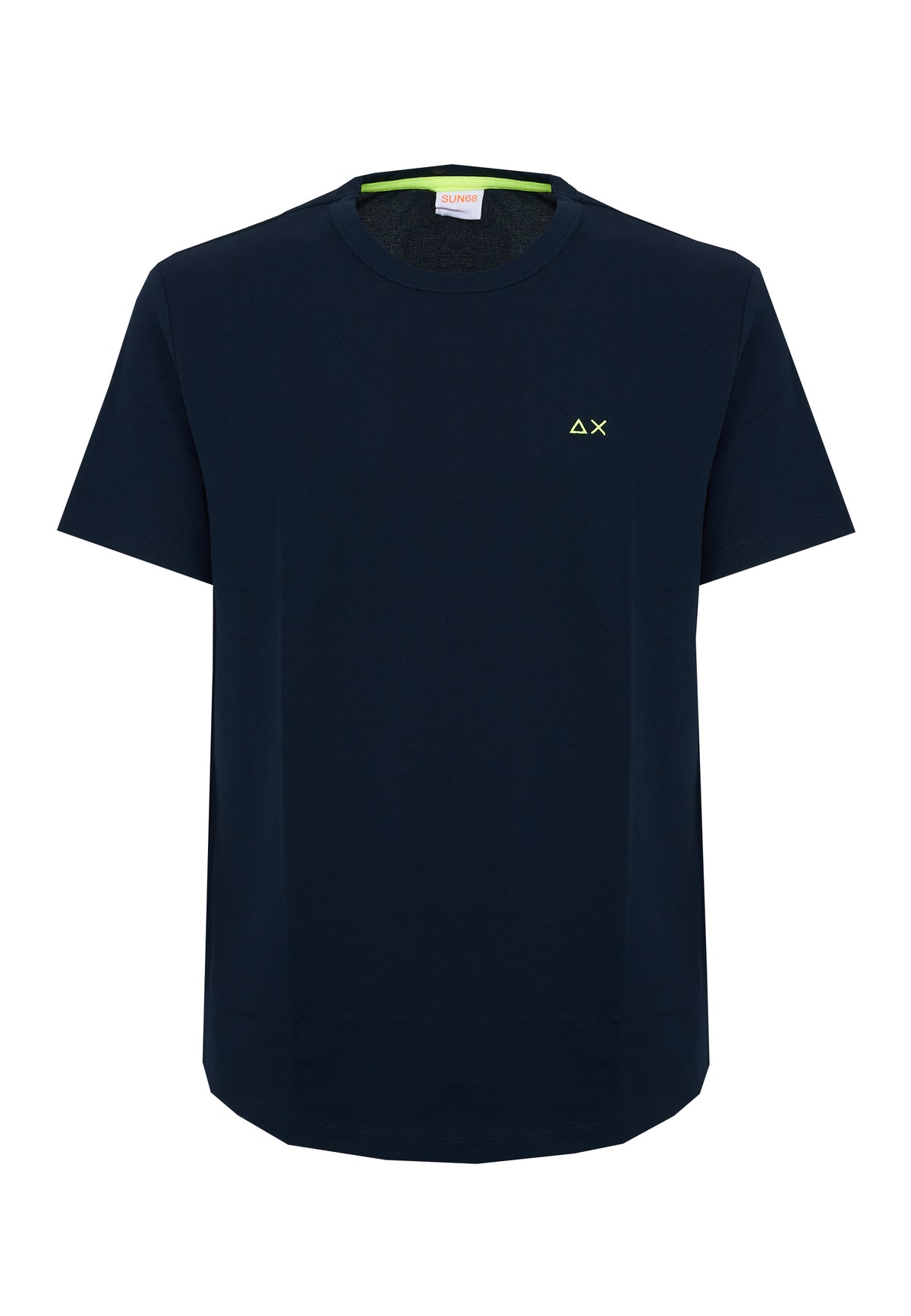 Navy blue cotton pique T-shirt