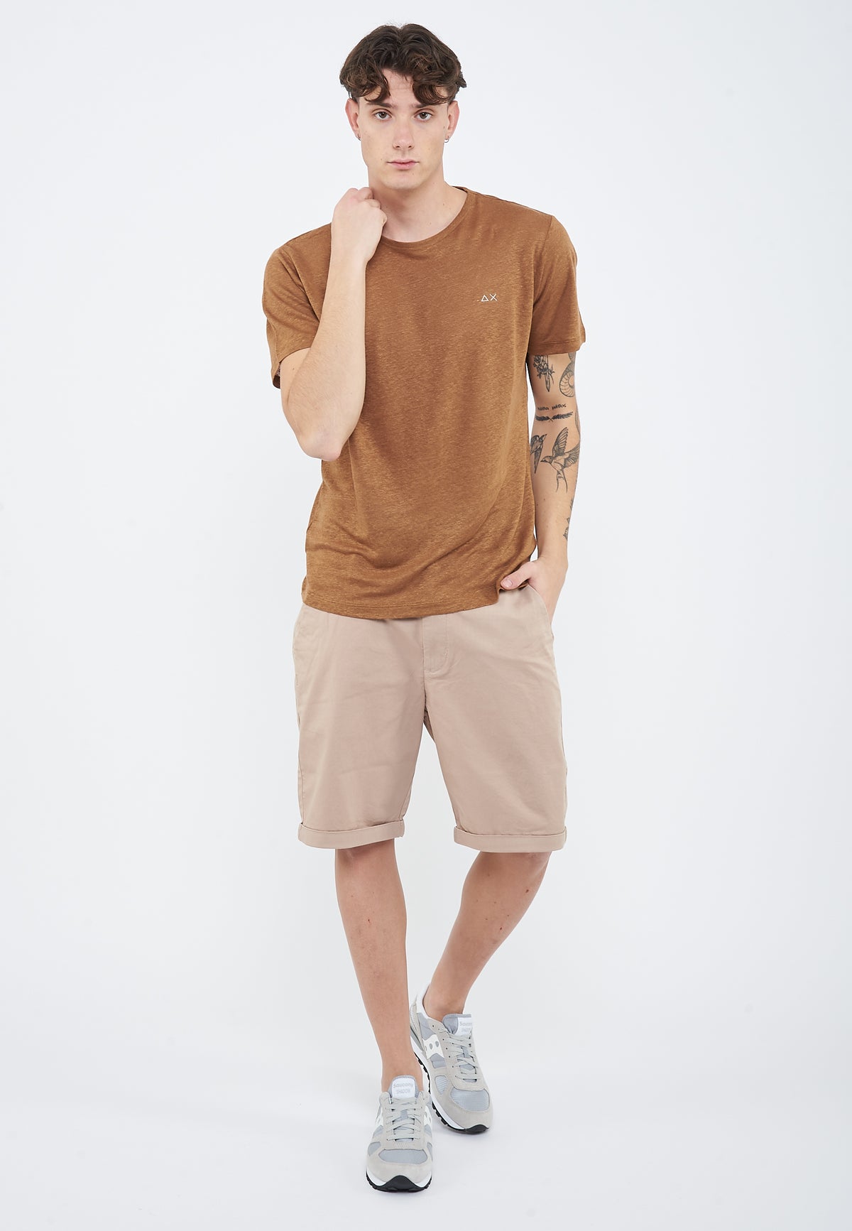 Fox linen jersey T-shirt