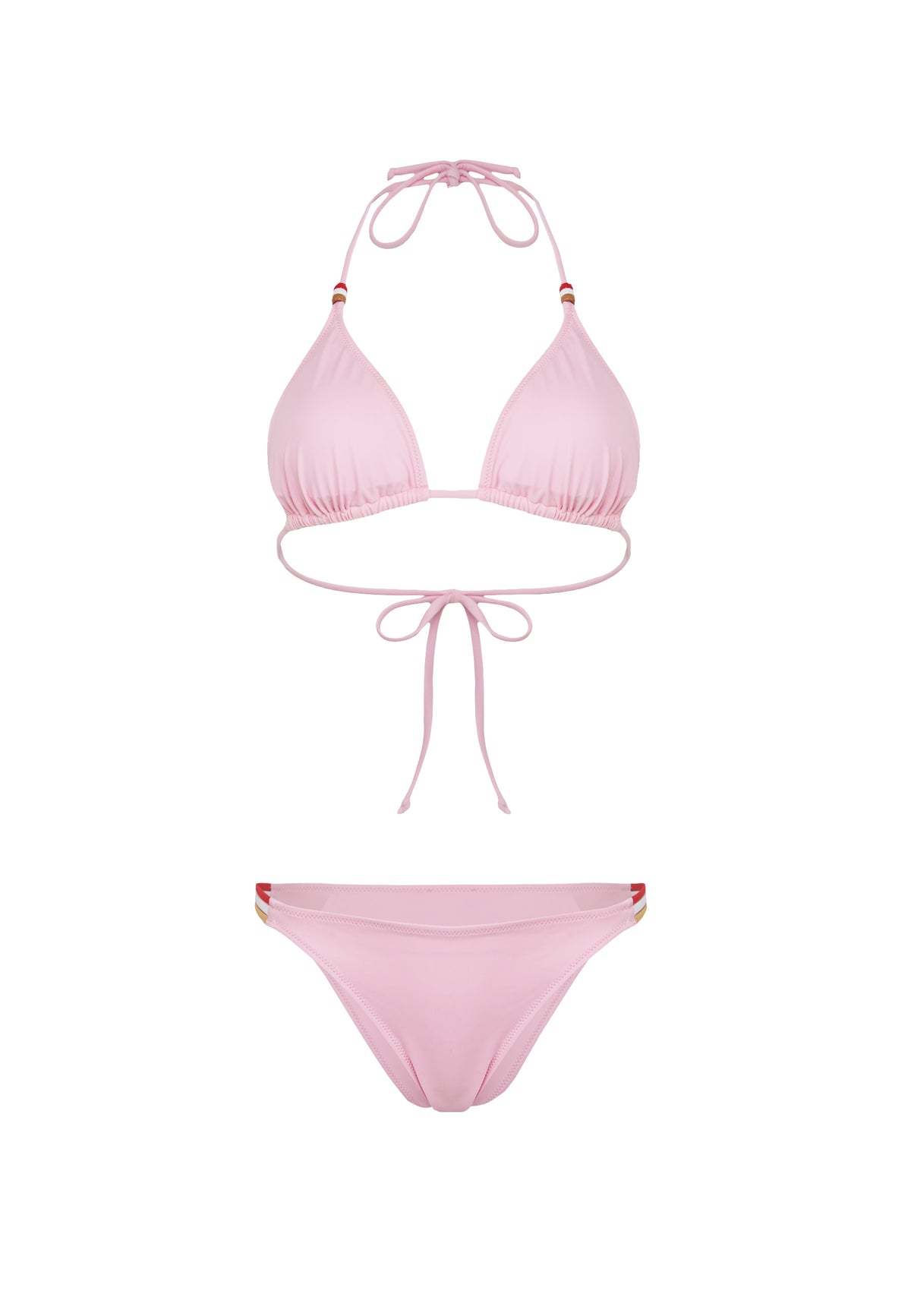 Jennifer Triangle Bikini Top And Fixed Briefs Quartz Pink 2