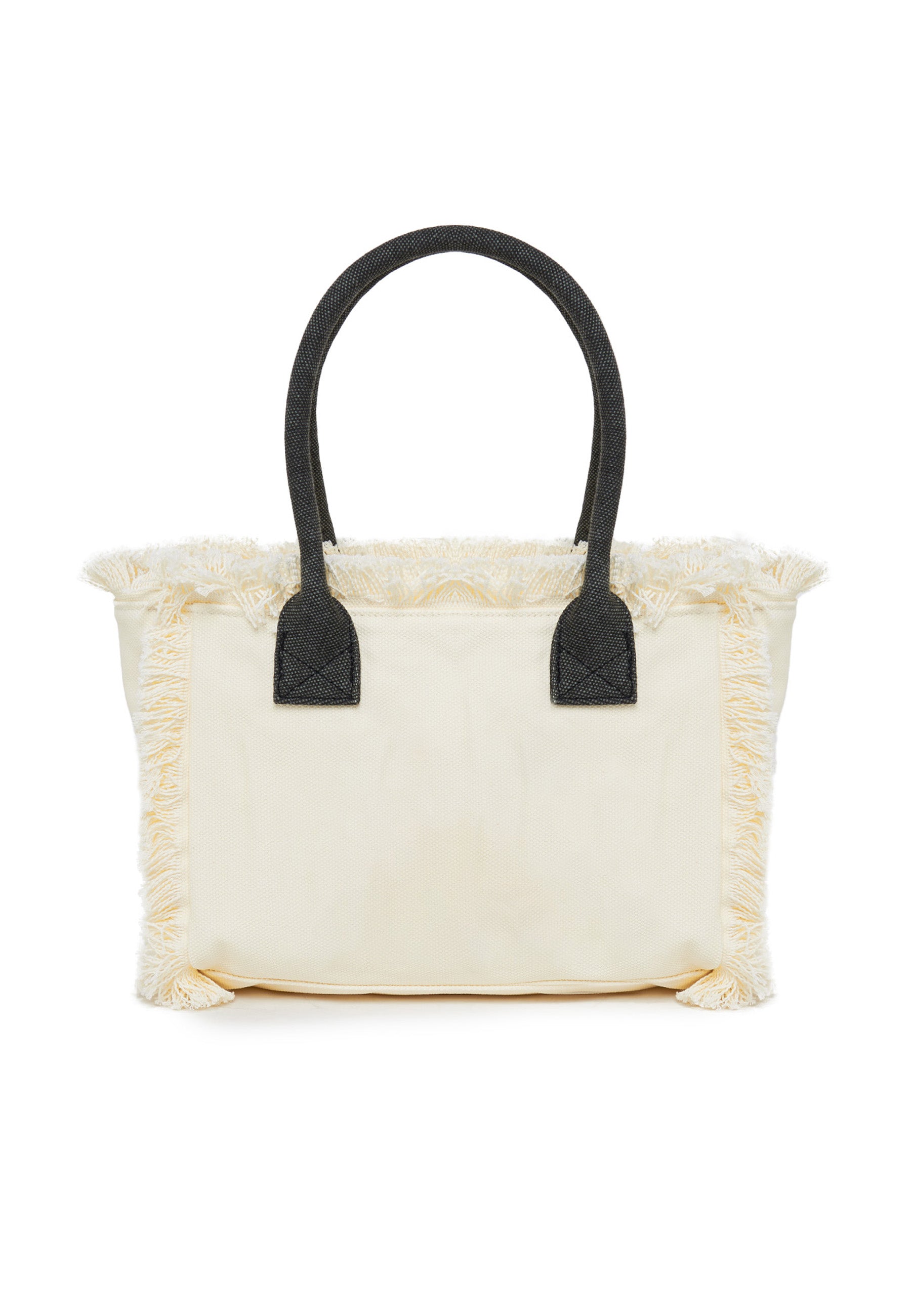 Tote Bag Con Effetto Stone Washed Miami Off White