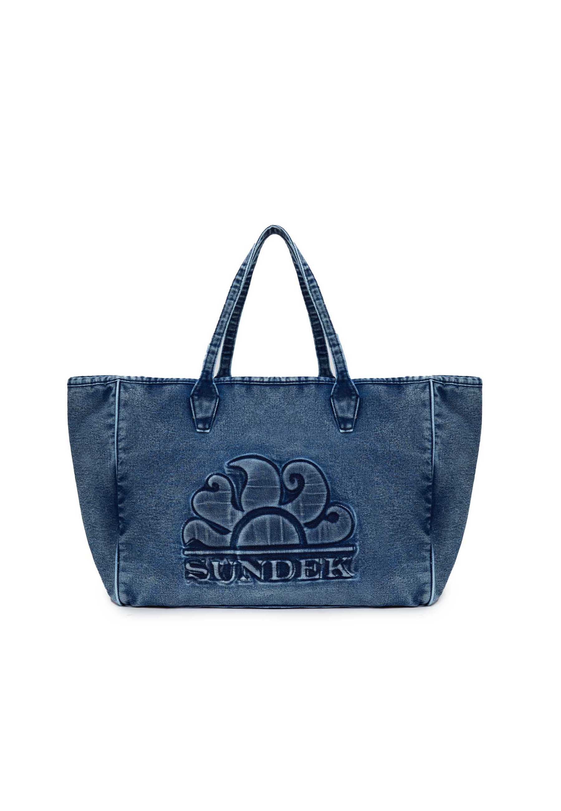 Roberts Tote Bag Regular Tinto In Capo Denim