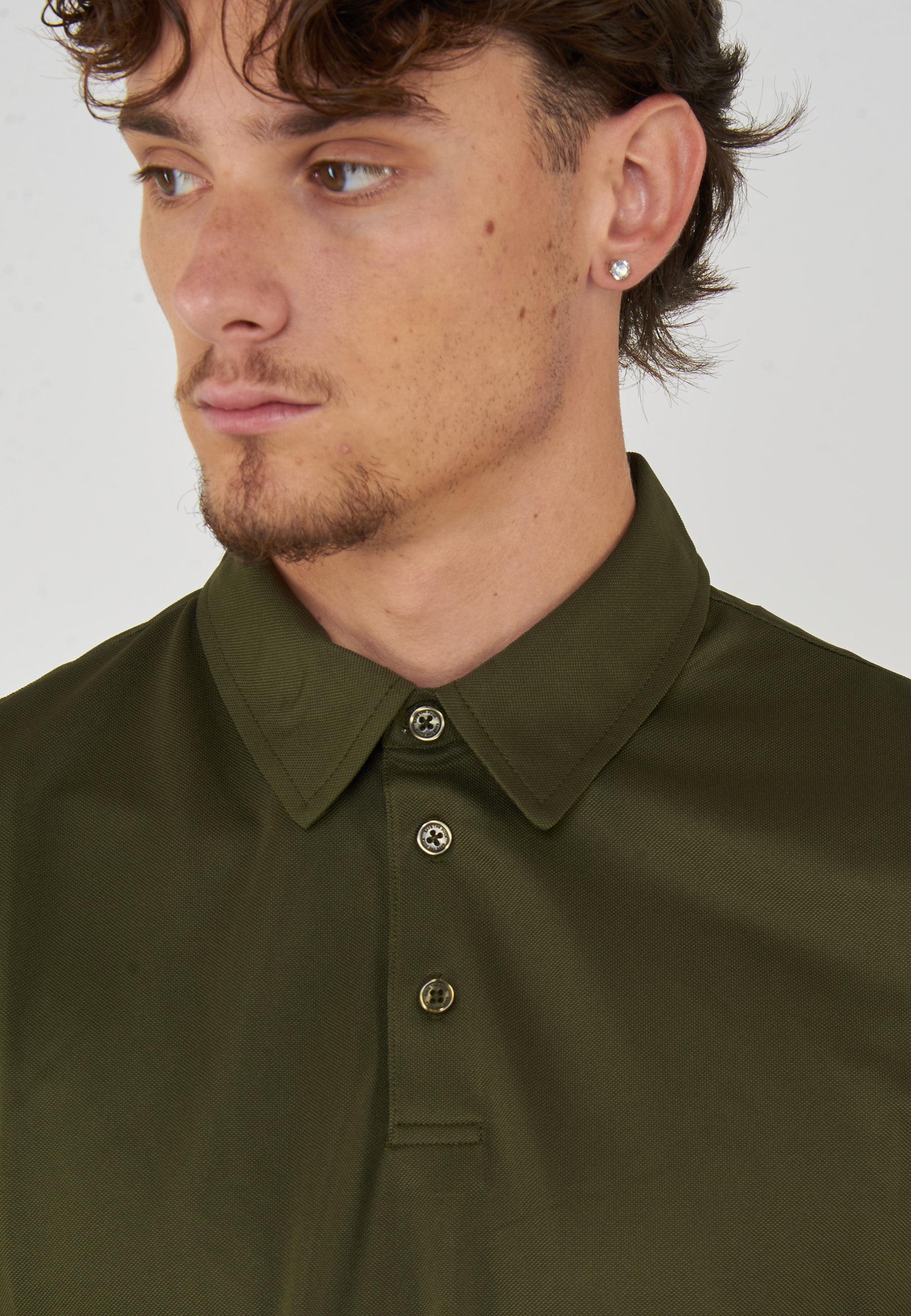 Polo Uomo Modello Clay Snake Green