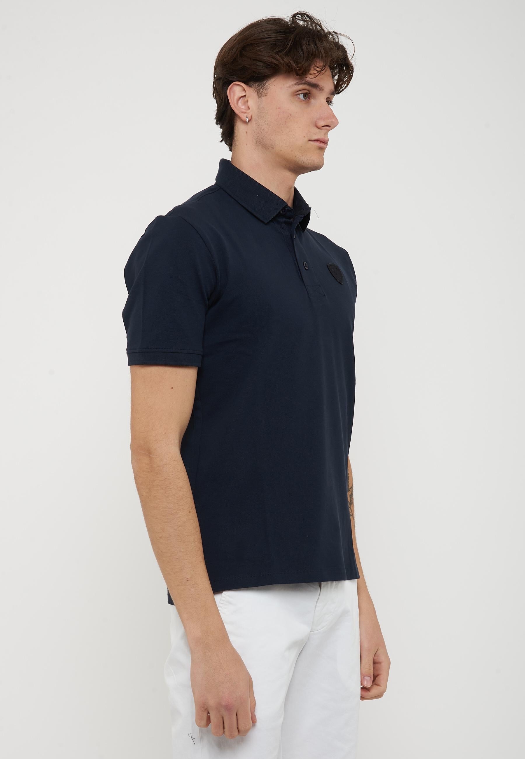 Polo In Piquet Alban Blu
