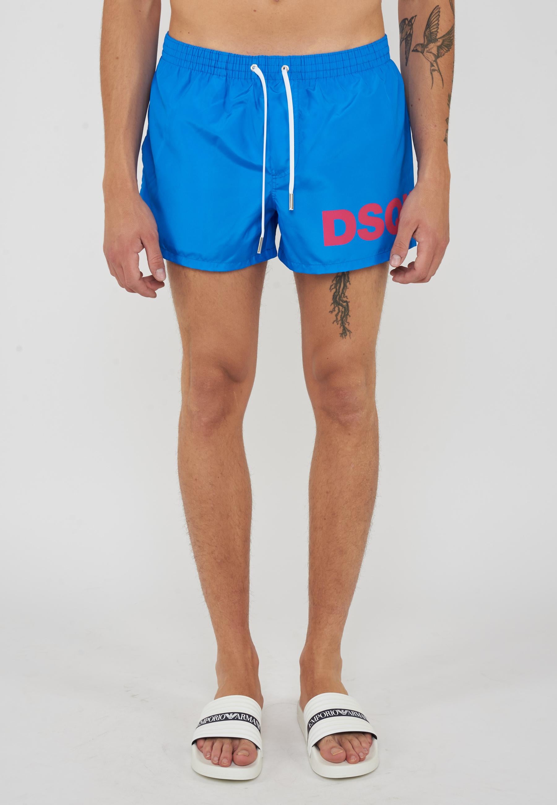 Boxer Mare Midi Con Logo Dsquared2