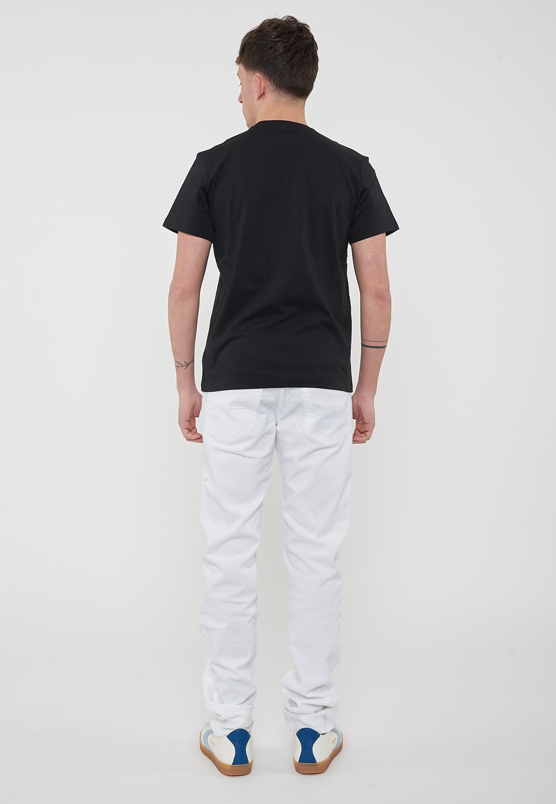T-Shirt In Jersey di Cotone Black