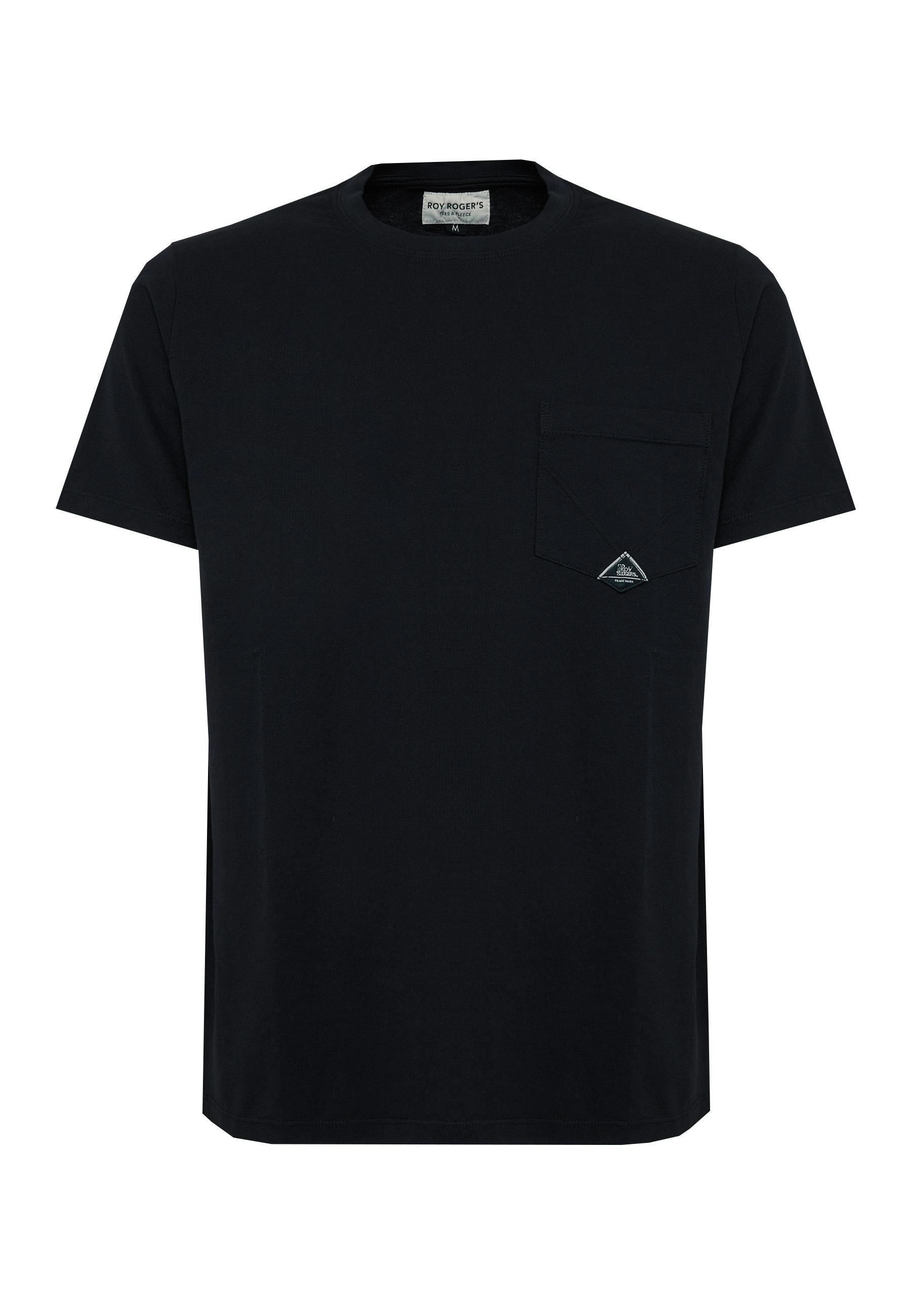 T-shirt Pocket In Jersey Black