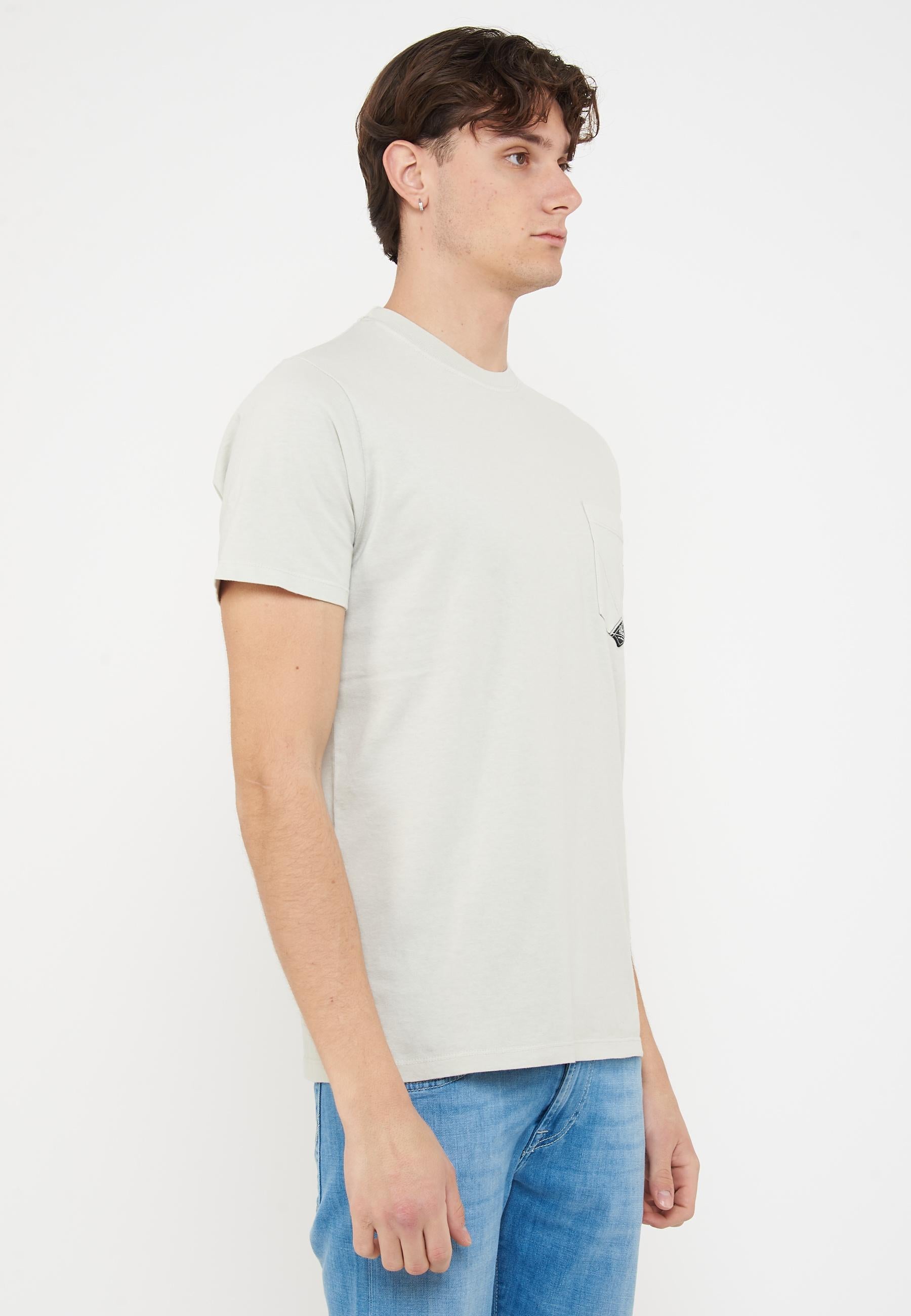 T-shirt Pocket In Jersey Marble