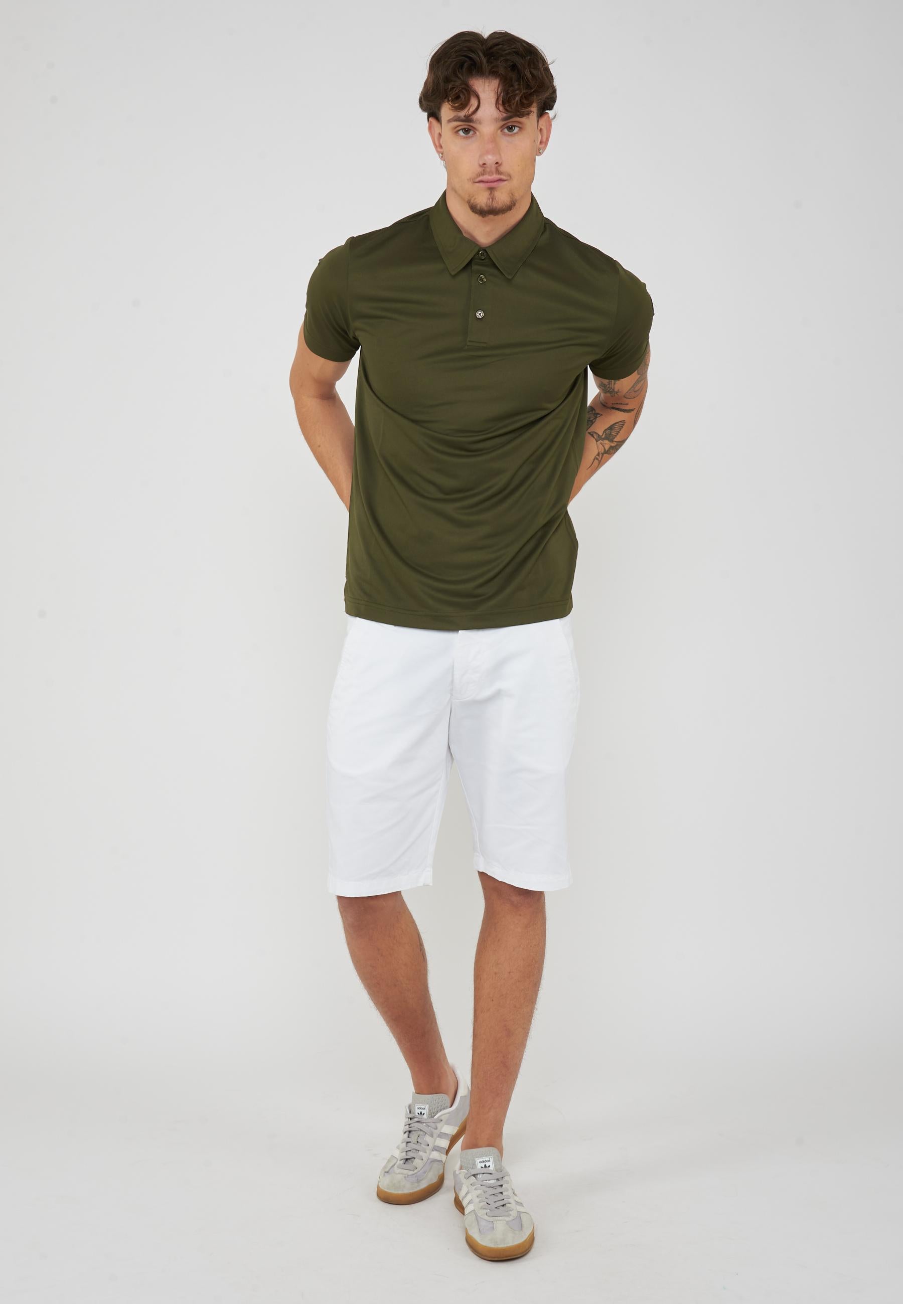 Polo Uomo Modello Clay Snake Green