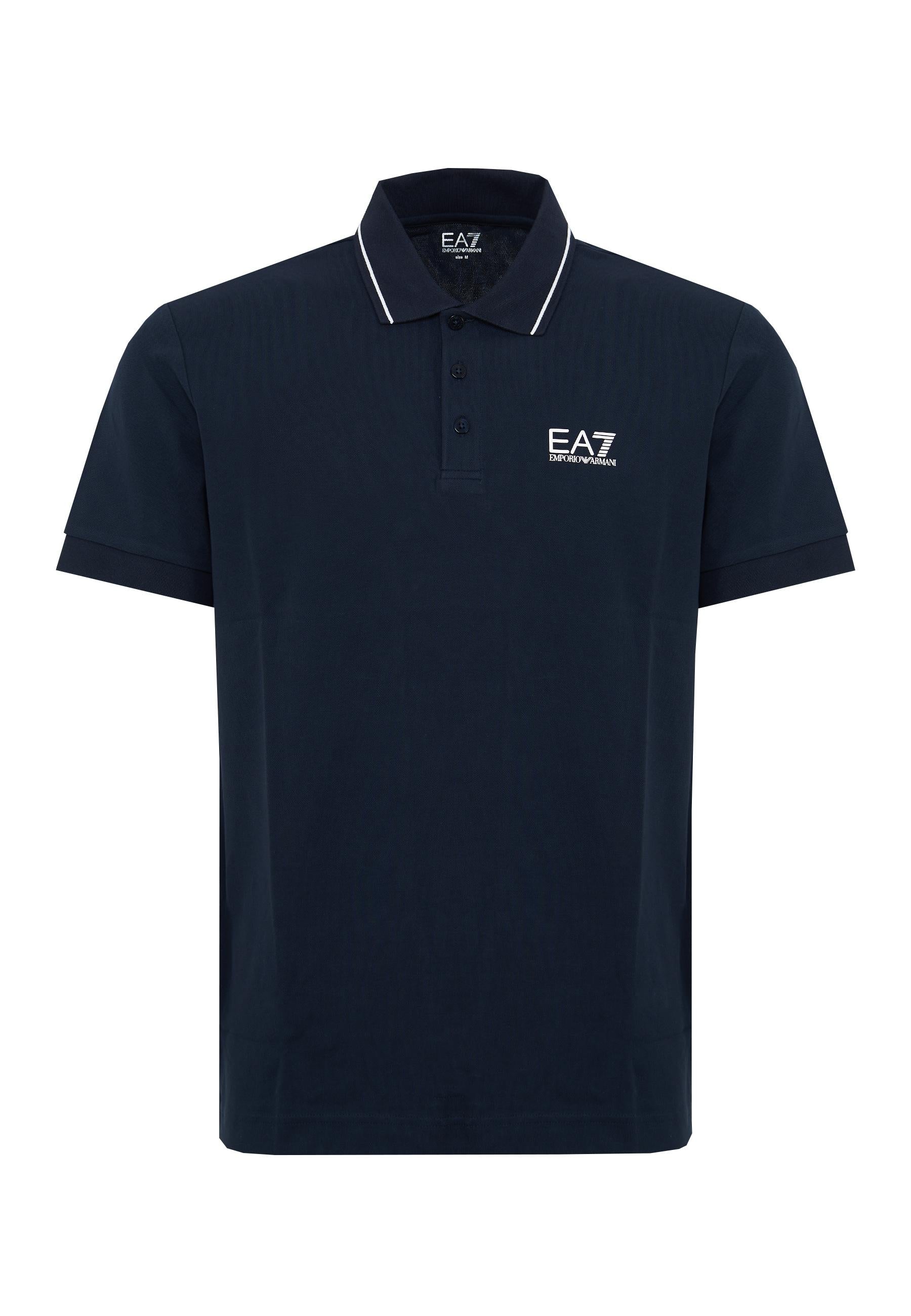 Polo Core Identity in piquet di cotone stretch Blue