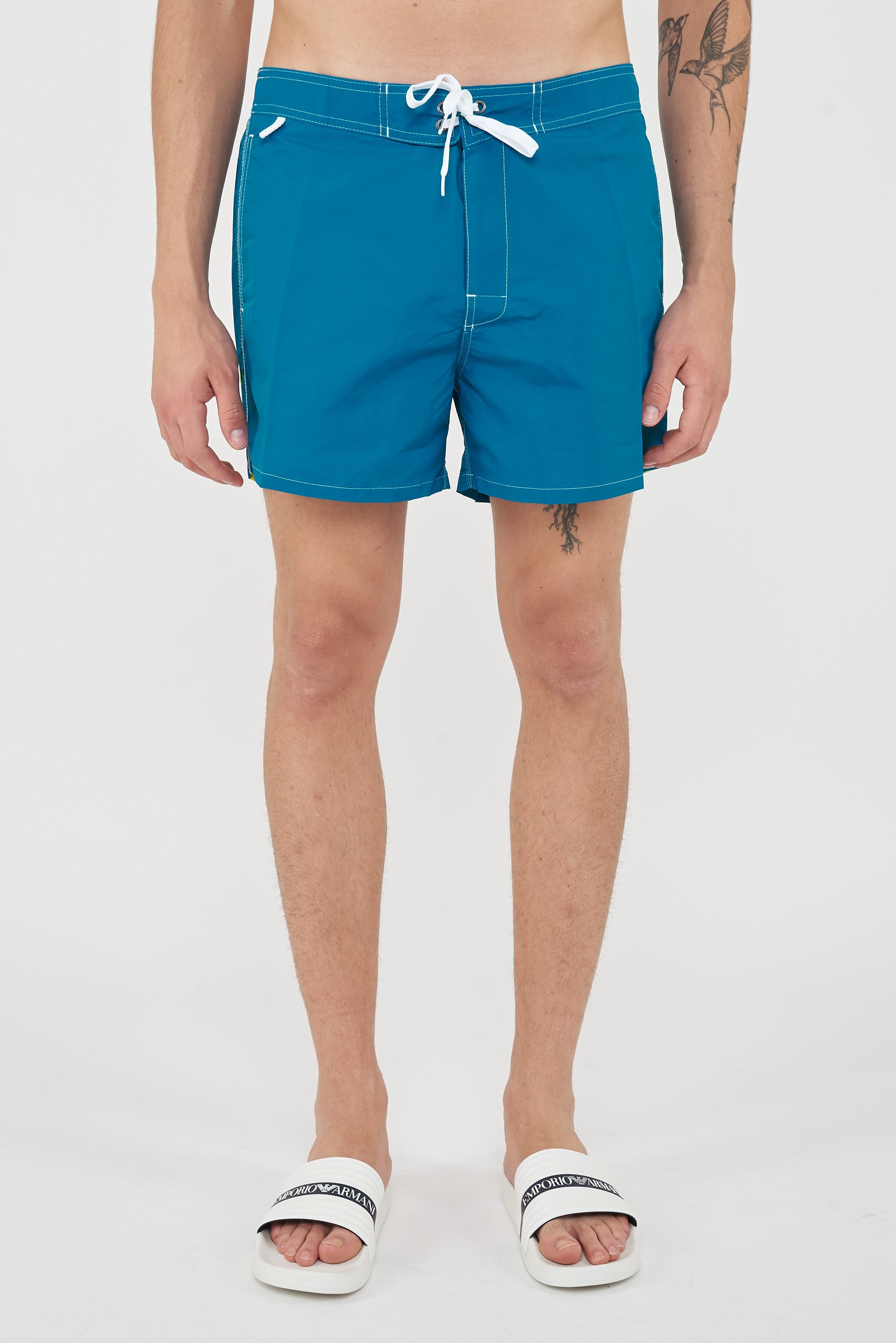 Costume Da Bagno Uomo Corto Con Vita Semi Elasticata Iconic Taffeta Deep01