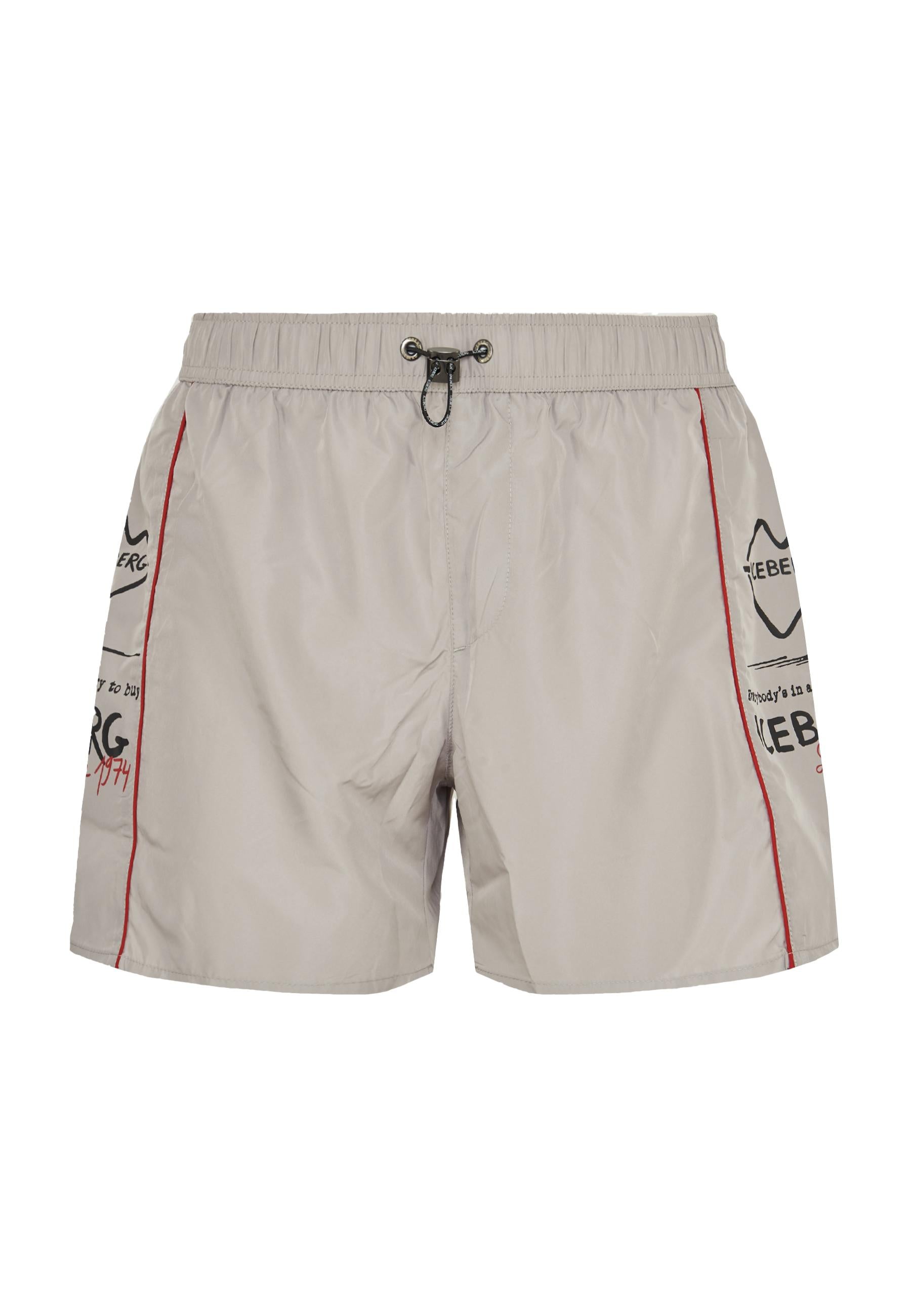 Boxer Uomo da Bagno Con Stampa Smoke